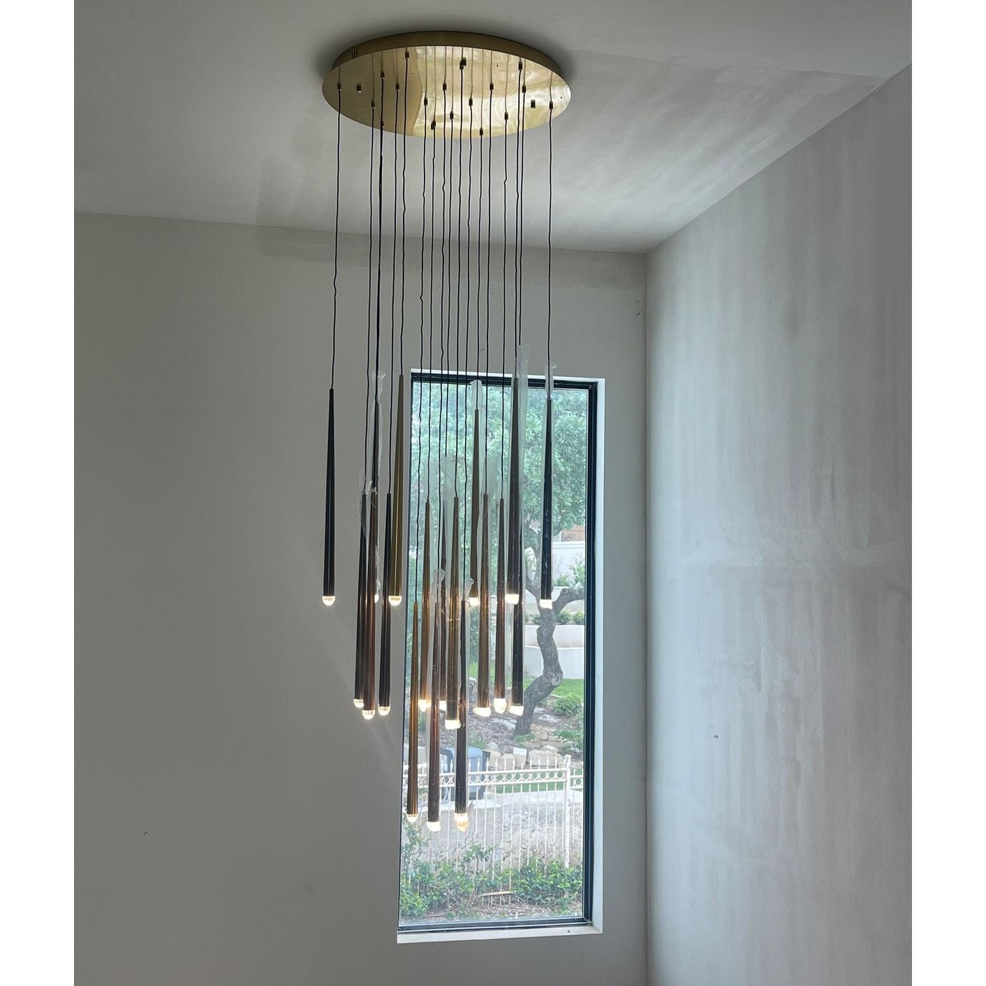 Anthropology Round Tubular Pendant Light - Italian Concept