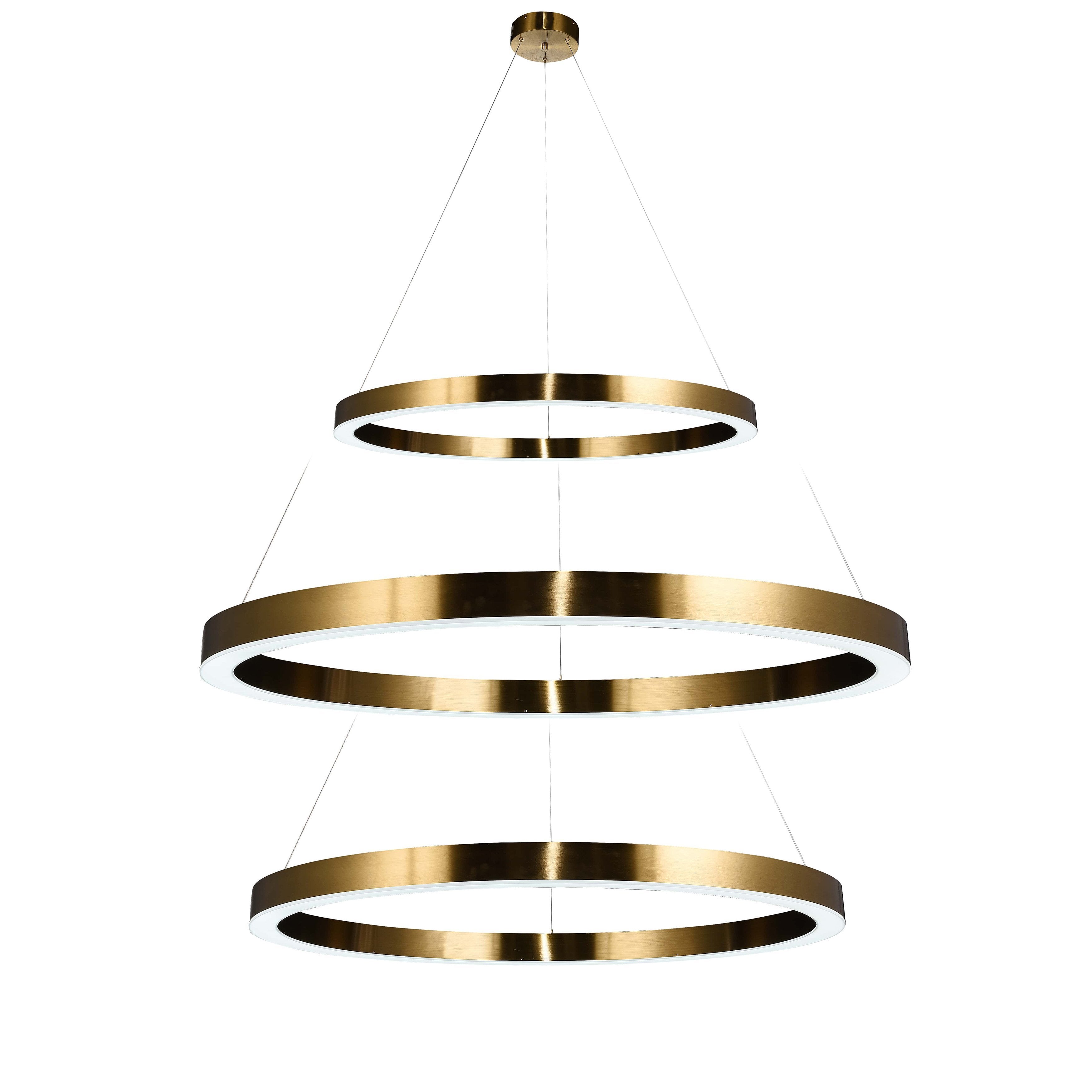 Liana Round 3-Ring LED Chandelier - Italian Concept - 
