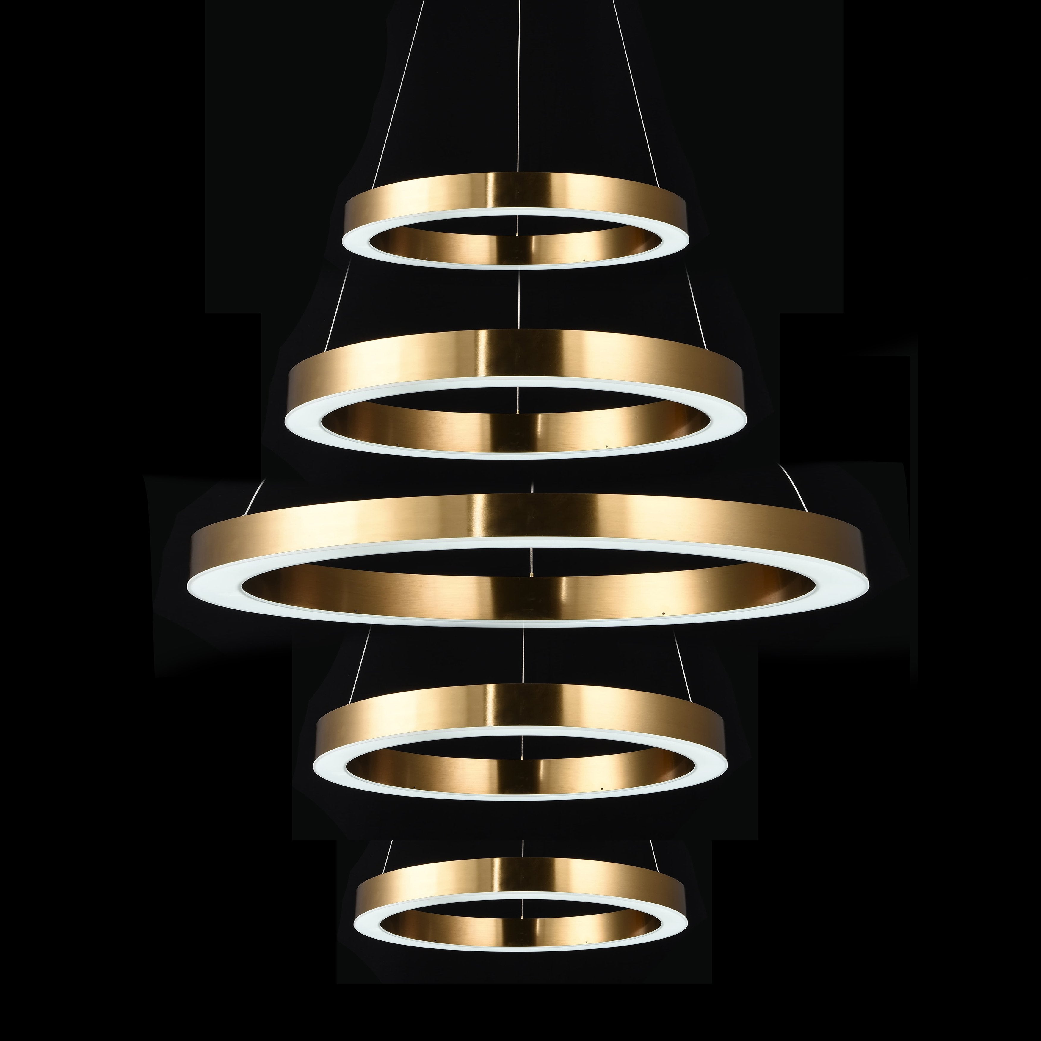 Liana Round 5-Ring LED Chandelier - Italian Concept - 