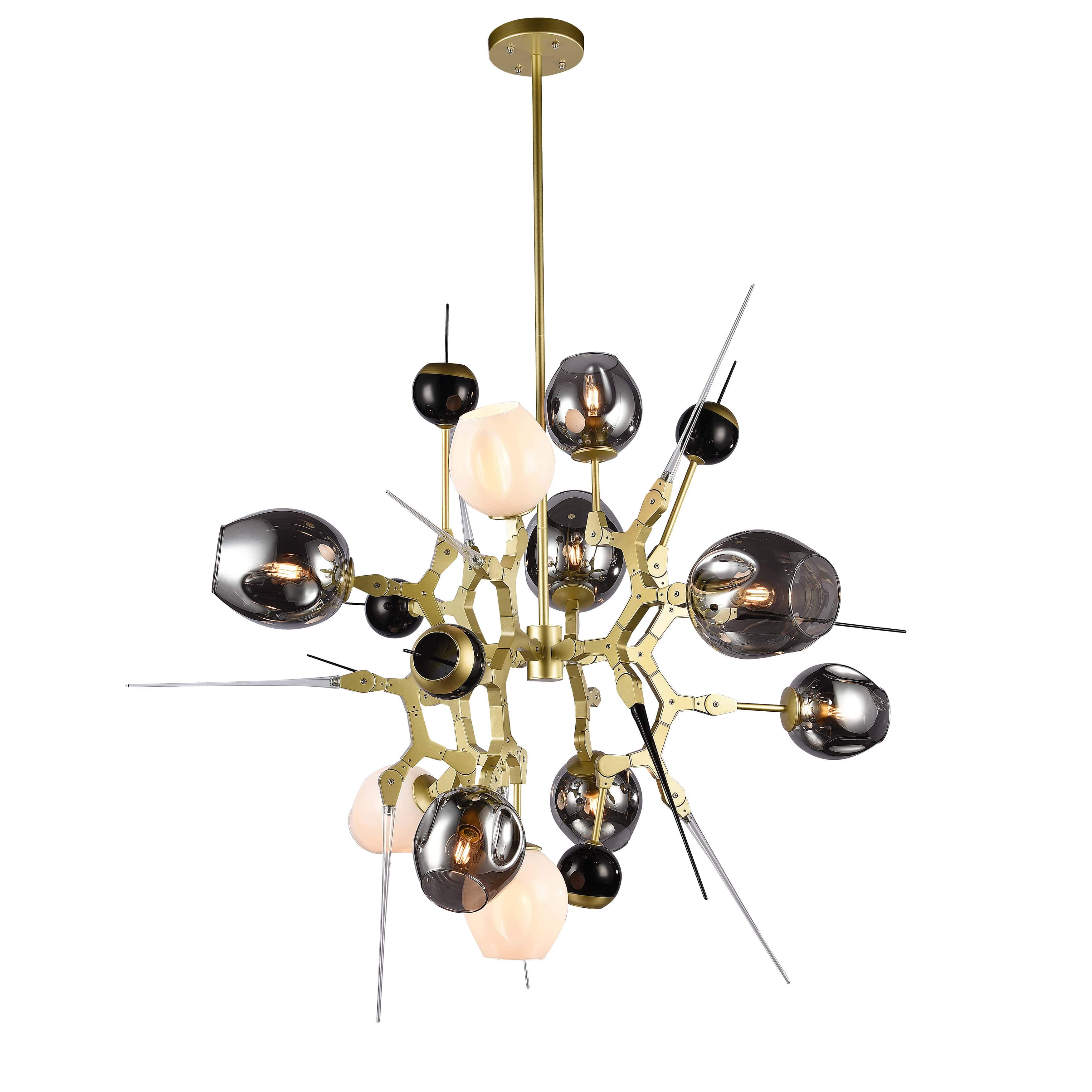 Spike & Thorn Sputnik Glass Globe Chandelier - Italian Concept