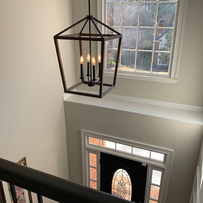 Farmhouse foyer store chandelier