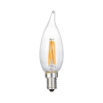 Frosted 6000k 3.5W LED Candelabra Bulb - Italian Concept