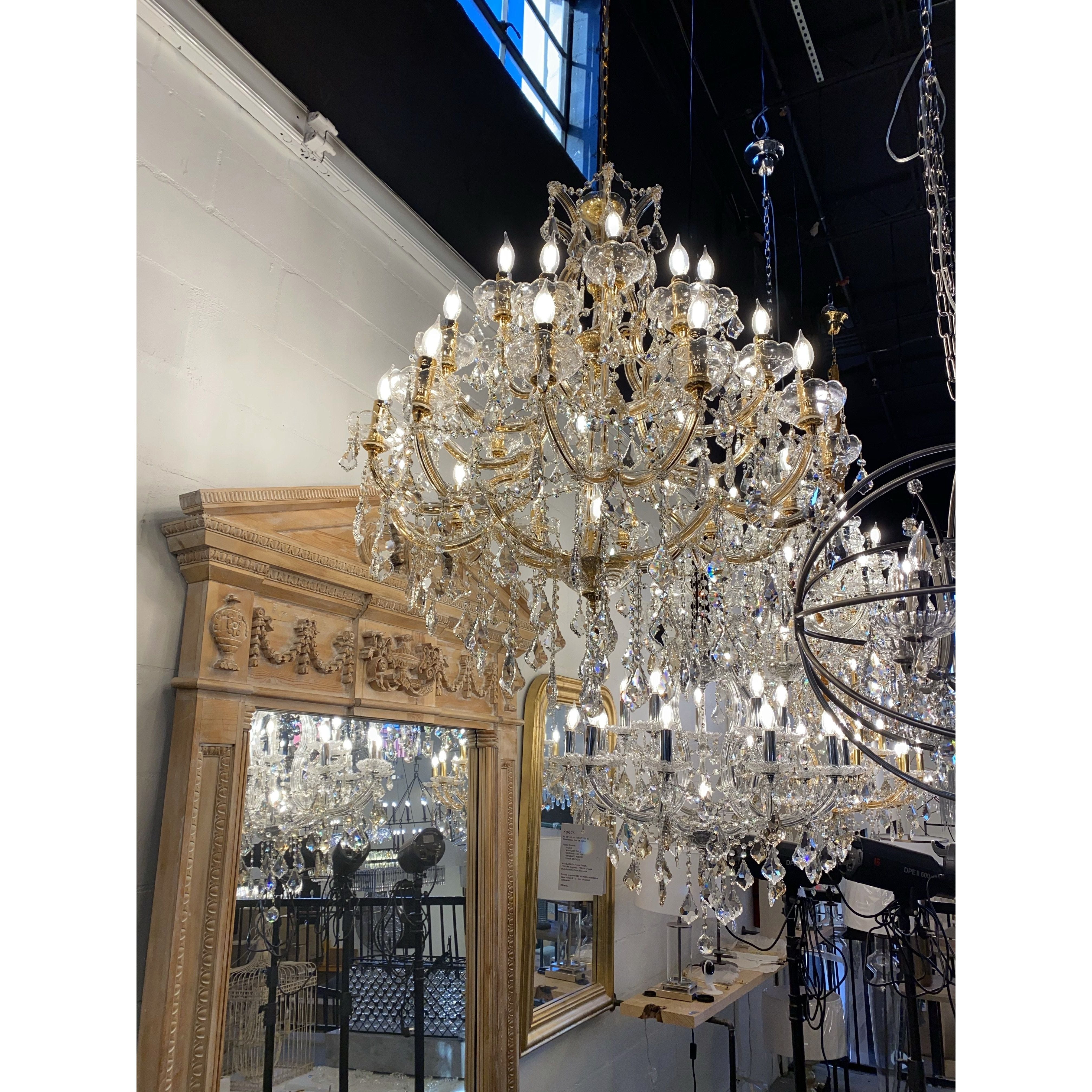 Leyla Maria Theresa 55 Light Crystal Chandelier - Italian Concept - 