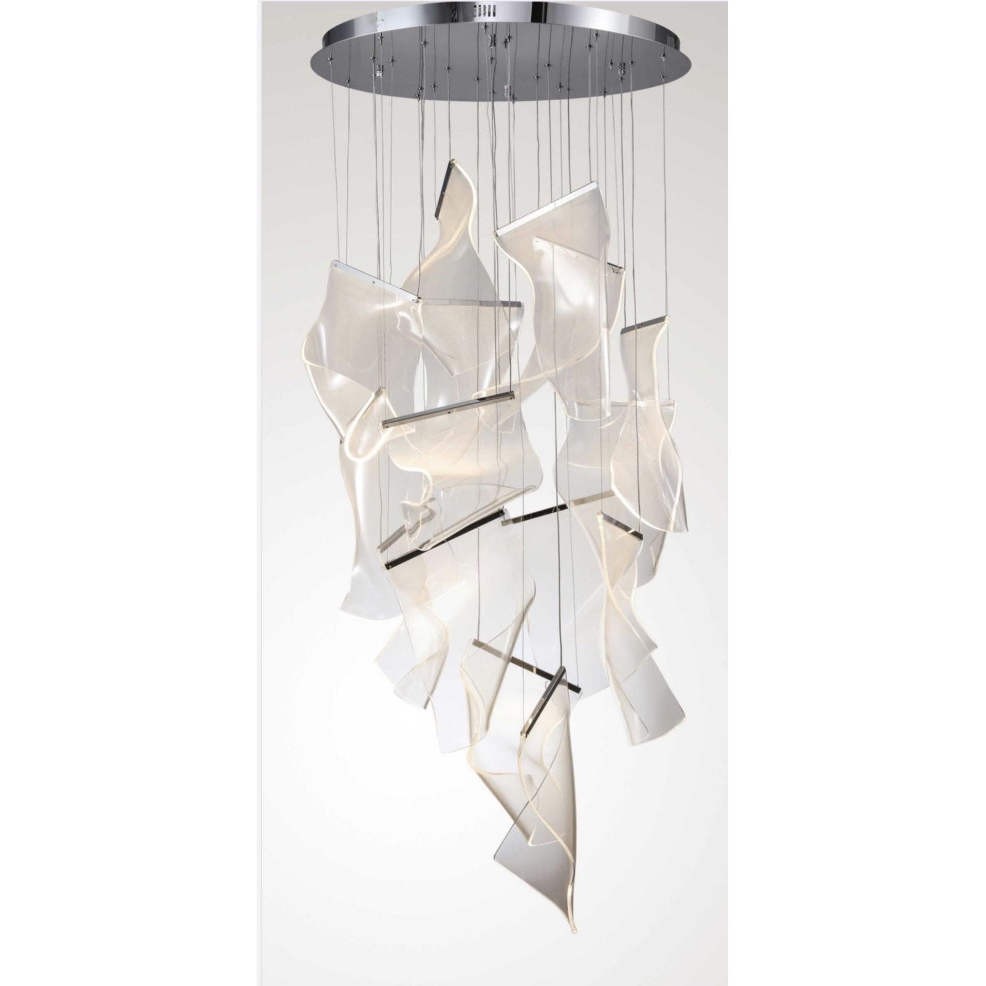 Axien Paper LED Foyer Pendant Light - Italian Concept - 