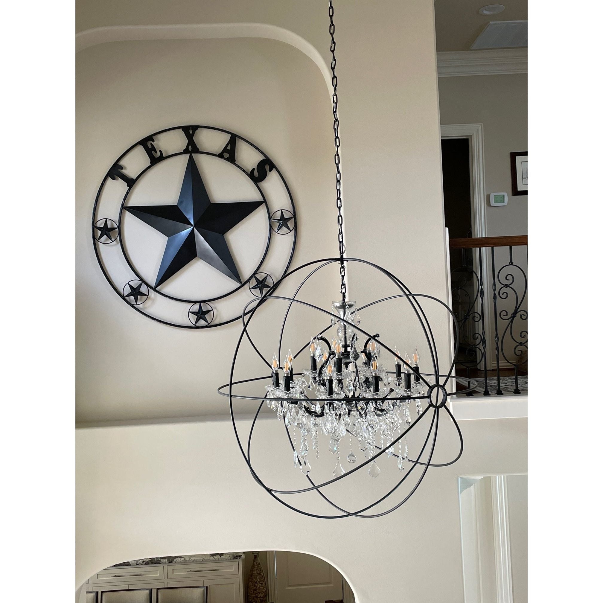 MN Iron Orb Crystal Chandelier - Italian Concept