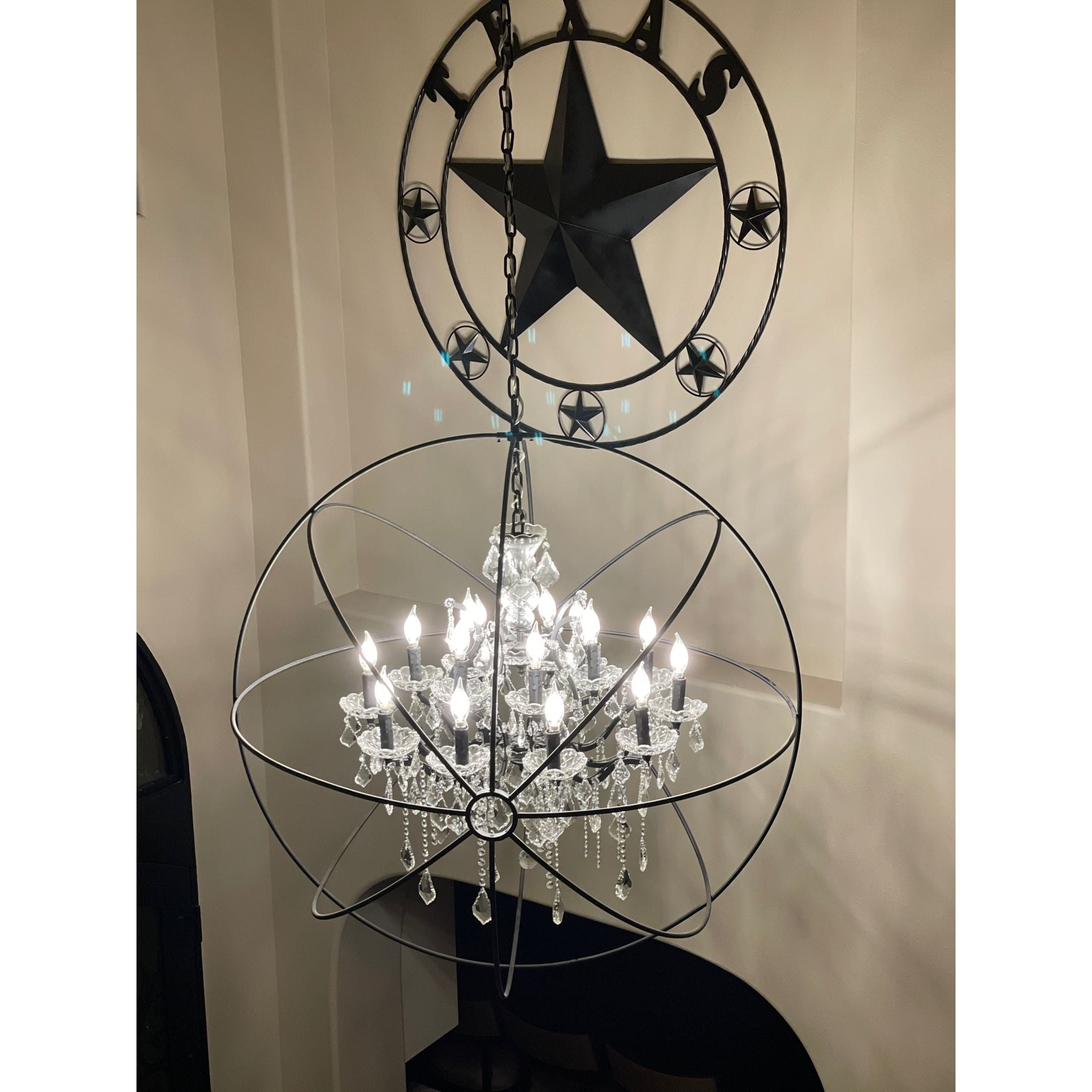 MN Iron Orb Crystal Chandelier - Italian Concept