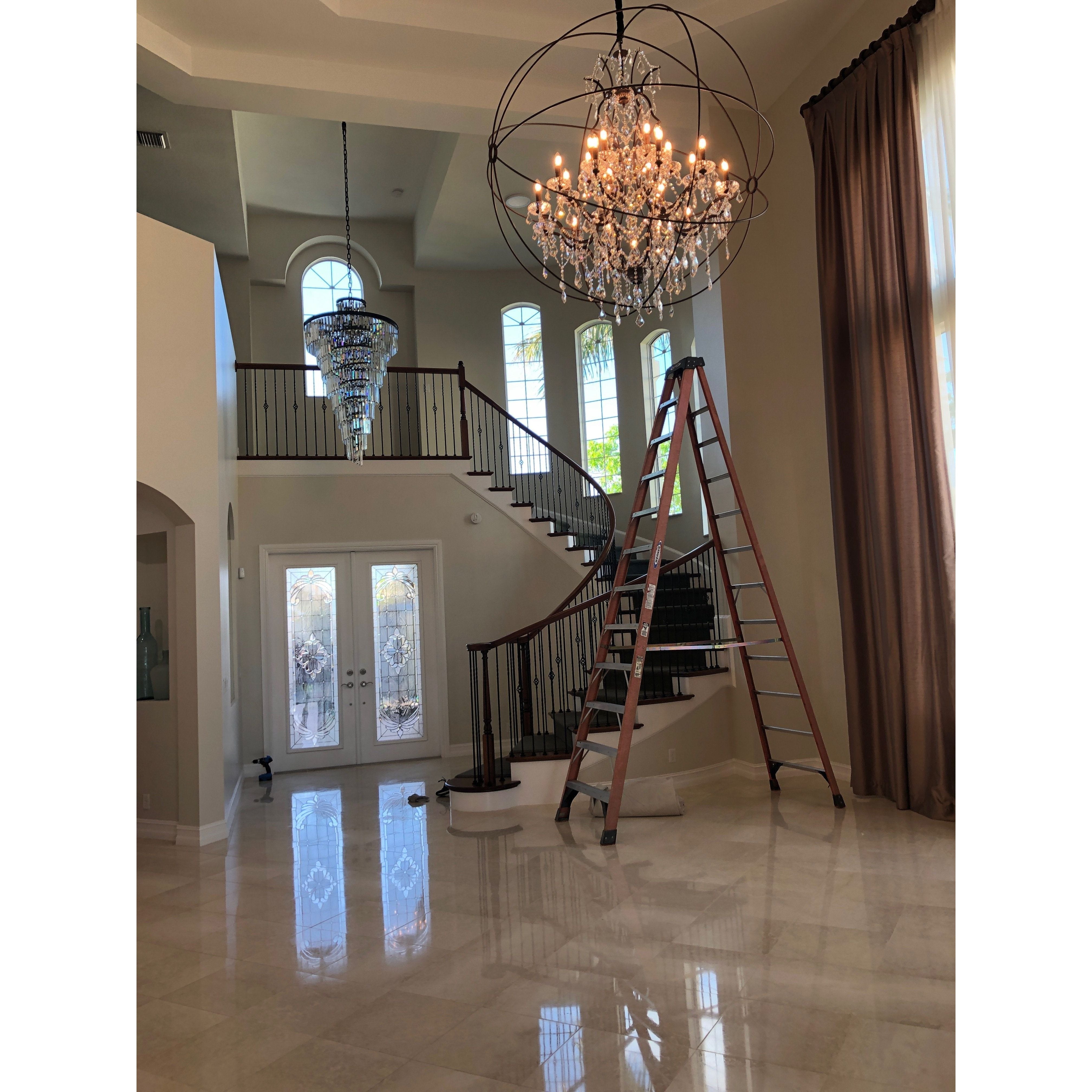 MN Iron Orb Crystal Chandelier - Italian Concept