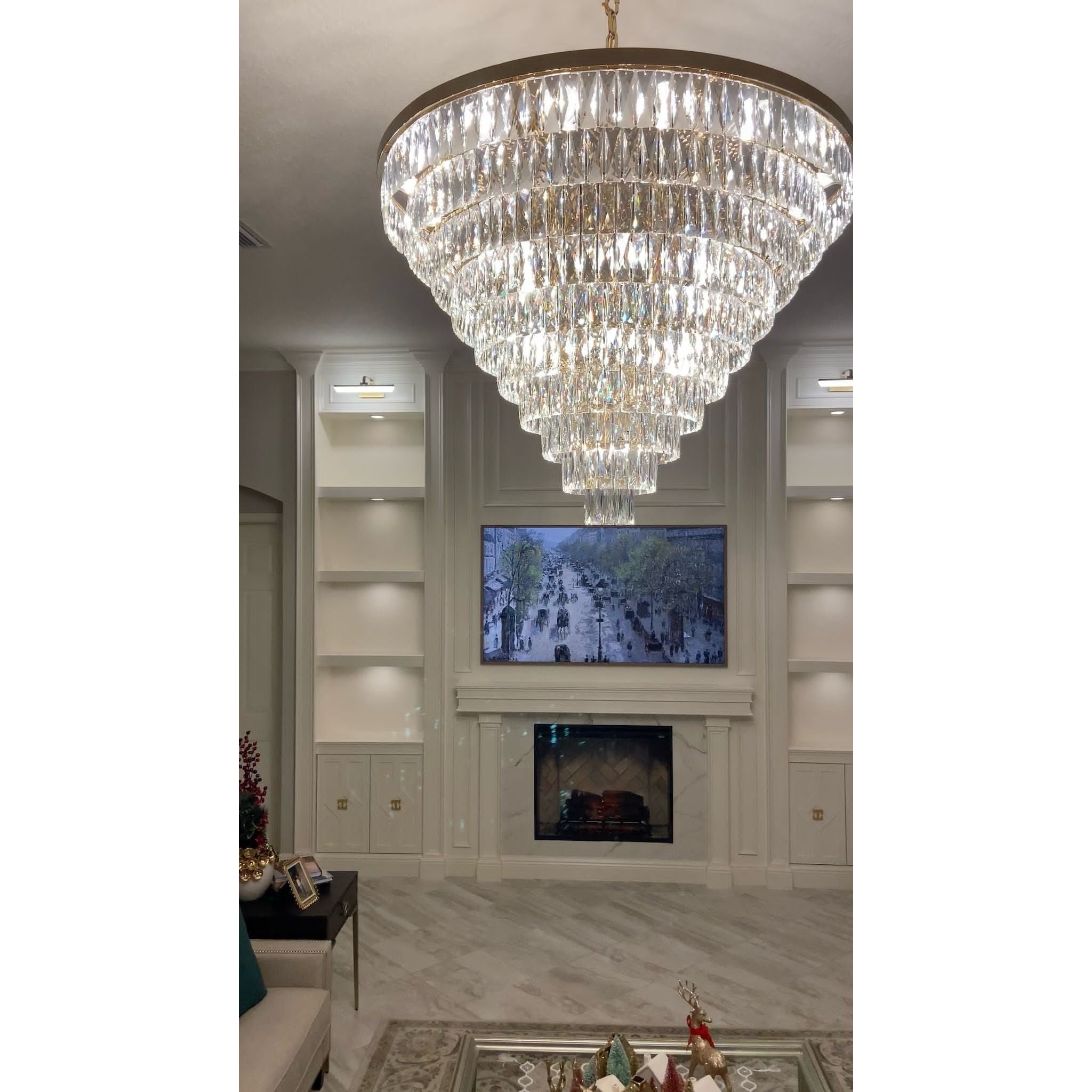 Glacier Odeon Crystal Fringe Chandelier - Italian Concept