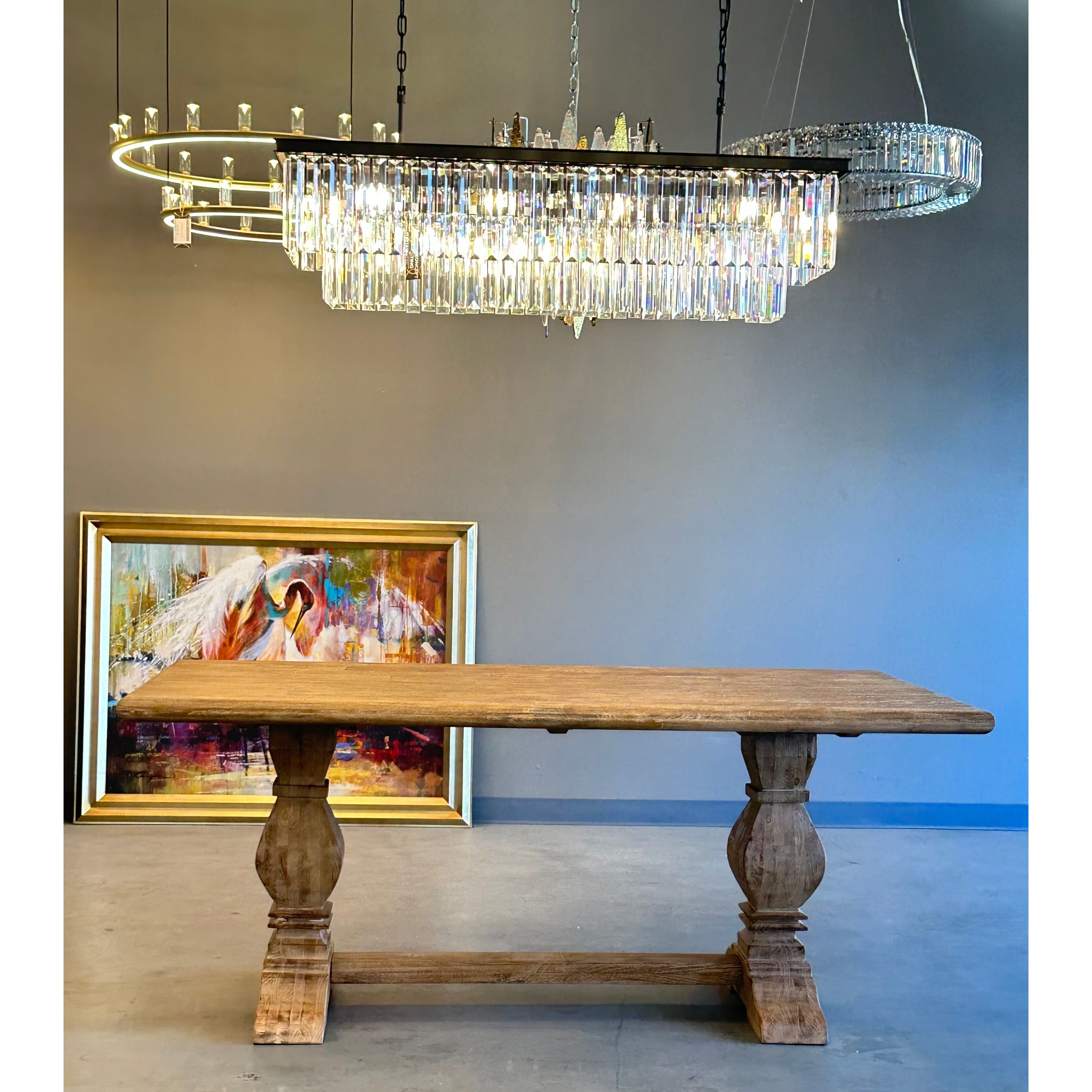 Odeon Crystal Fringe Rectangular Chandelier - Italian Concept