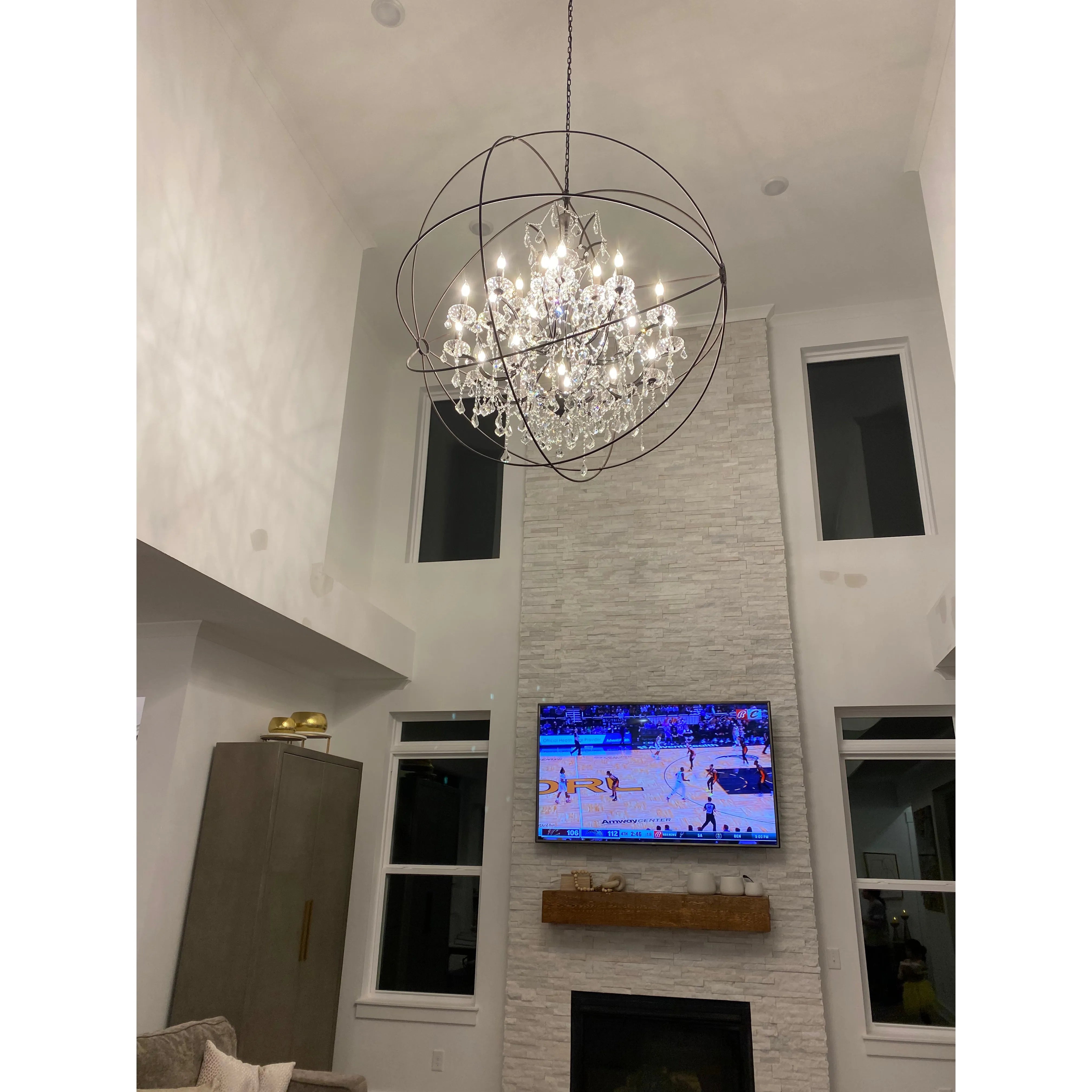 MN Iron Orb Crystal Chandelier - Italian Concept