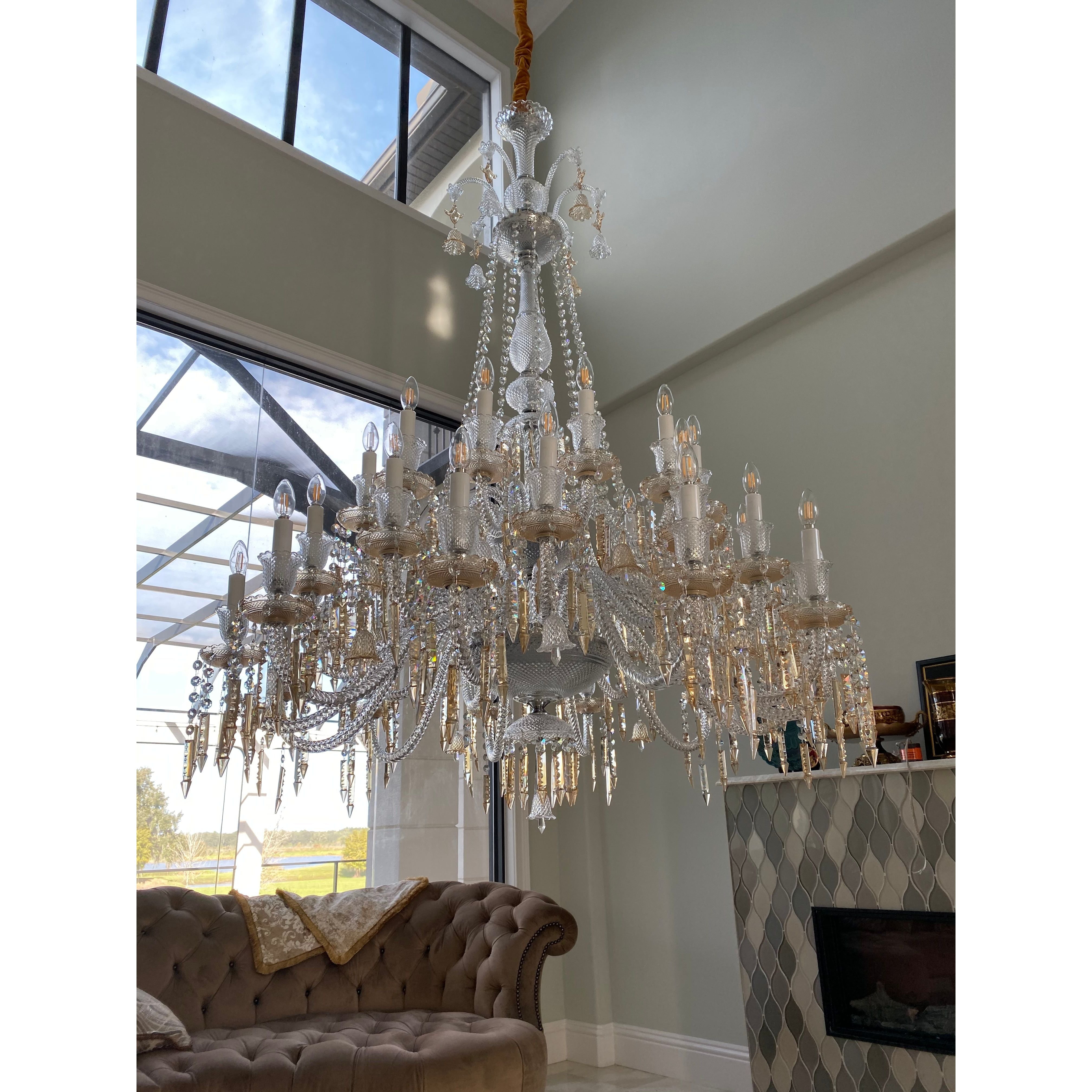 36 Light Antoinette Crystal Chandelier - Italian Concept - 