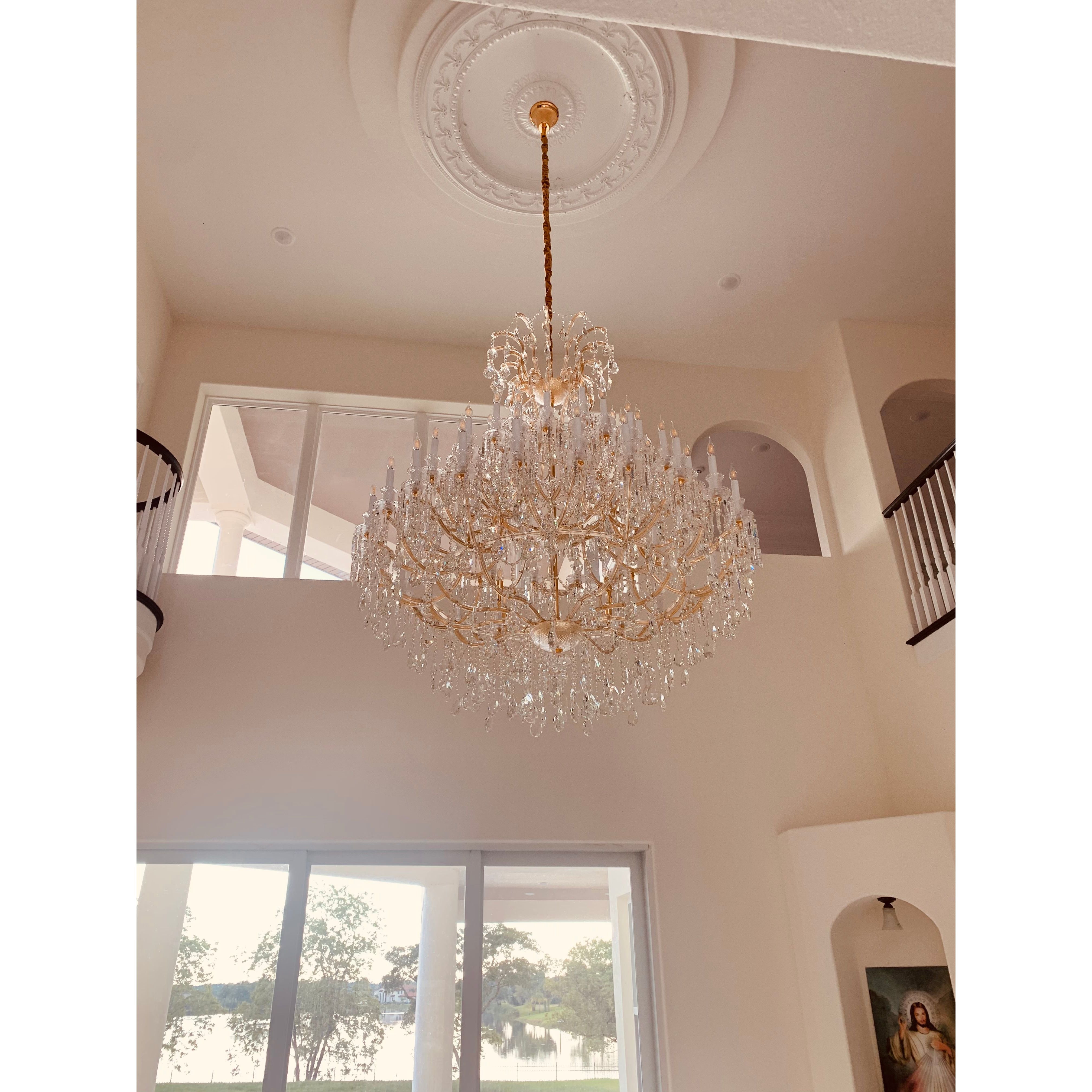 66L Rococo Foyer Classic Crystal Chandelier - Italian Concept - 