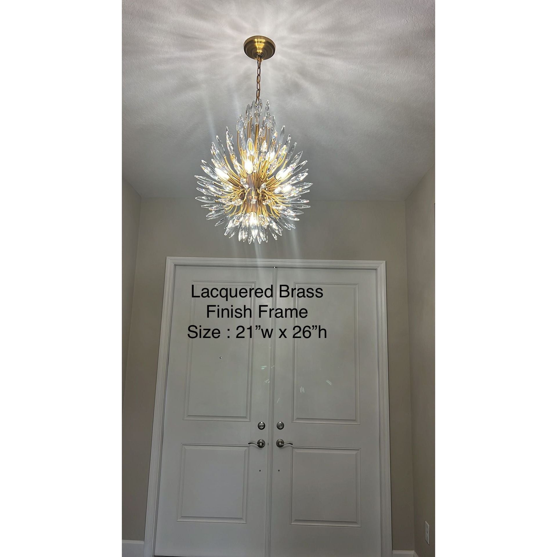 Lilyy Starburst Crystal Sputnik Chandelier - Italian Concept