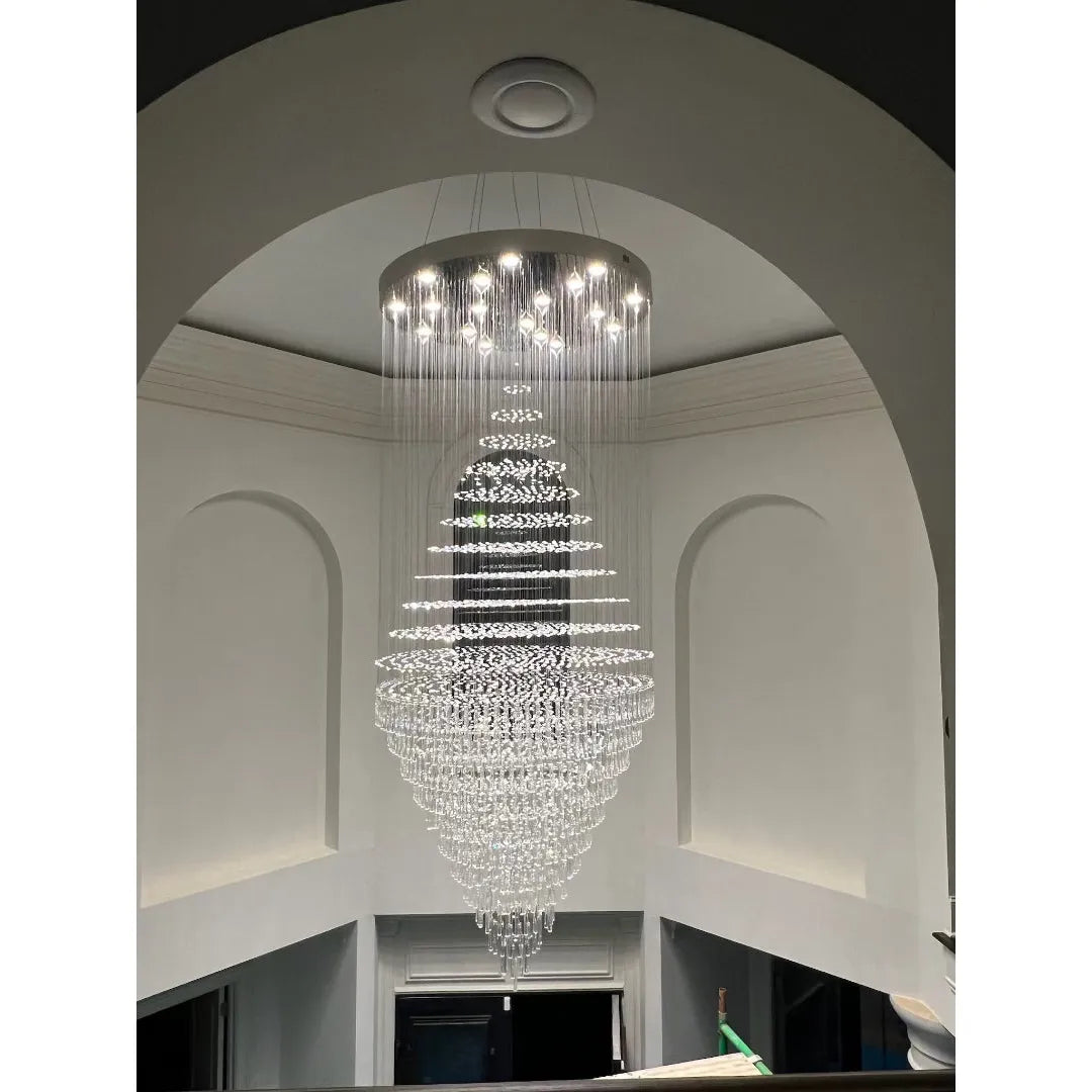 Ferenze Rainfall Crystal Chandelier - Italian Concept