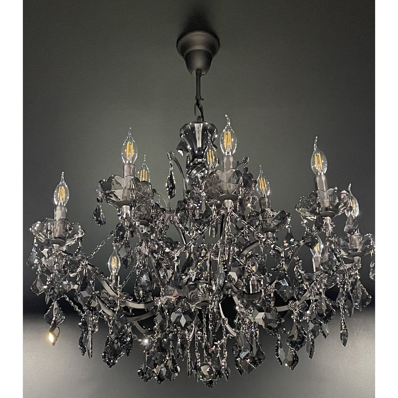 Maria Theresa Smoke Crystal Chandelier - Italian Concept