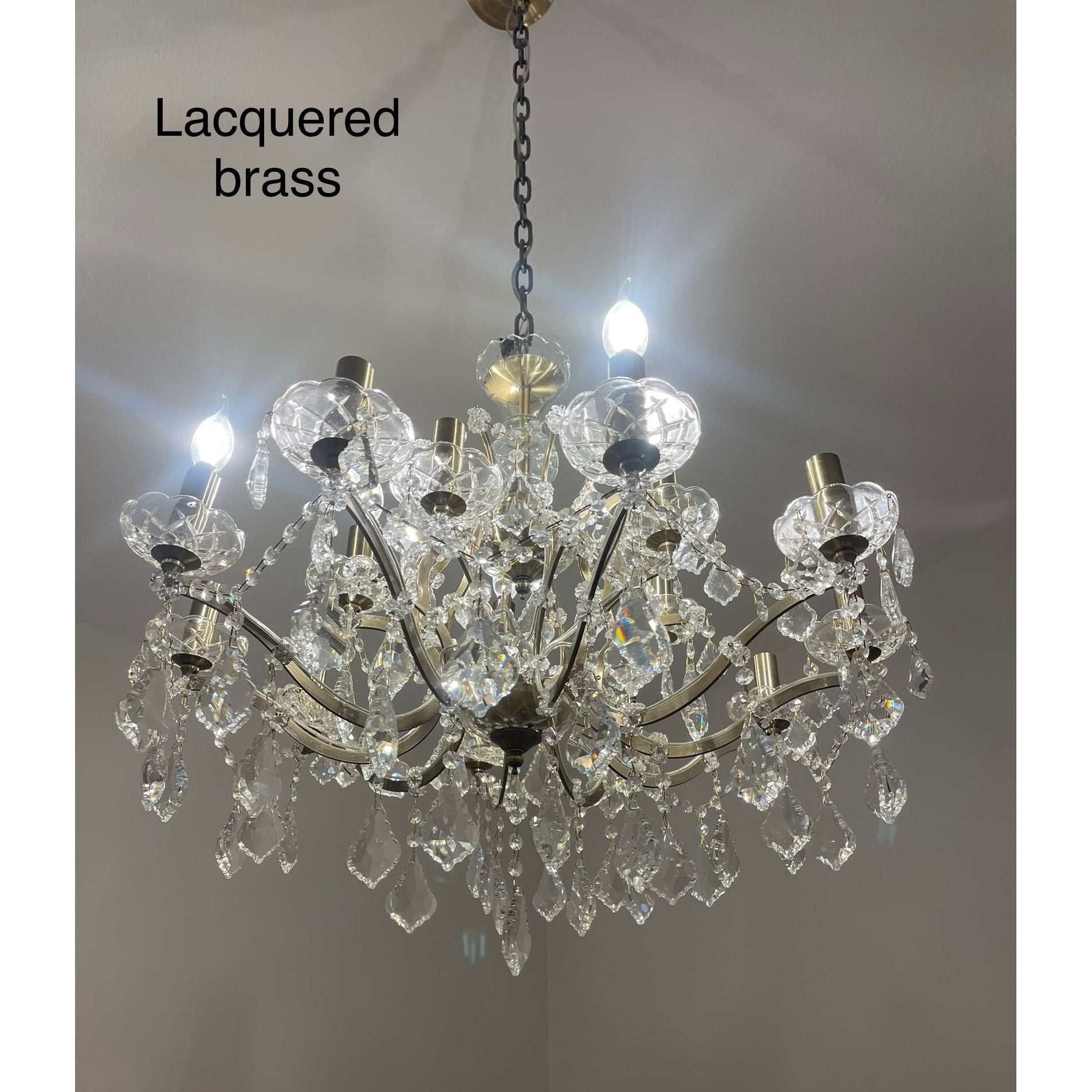 18 Light Maria Theresa Crystal Chandelier - Italian Concept