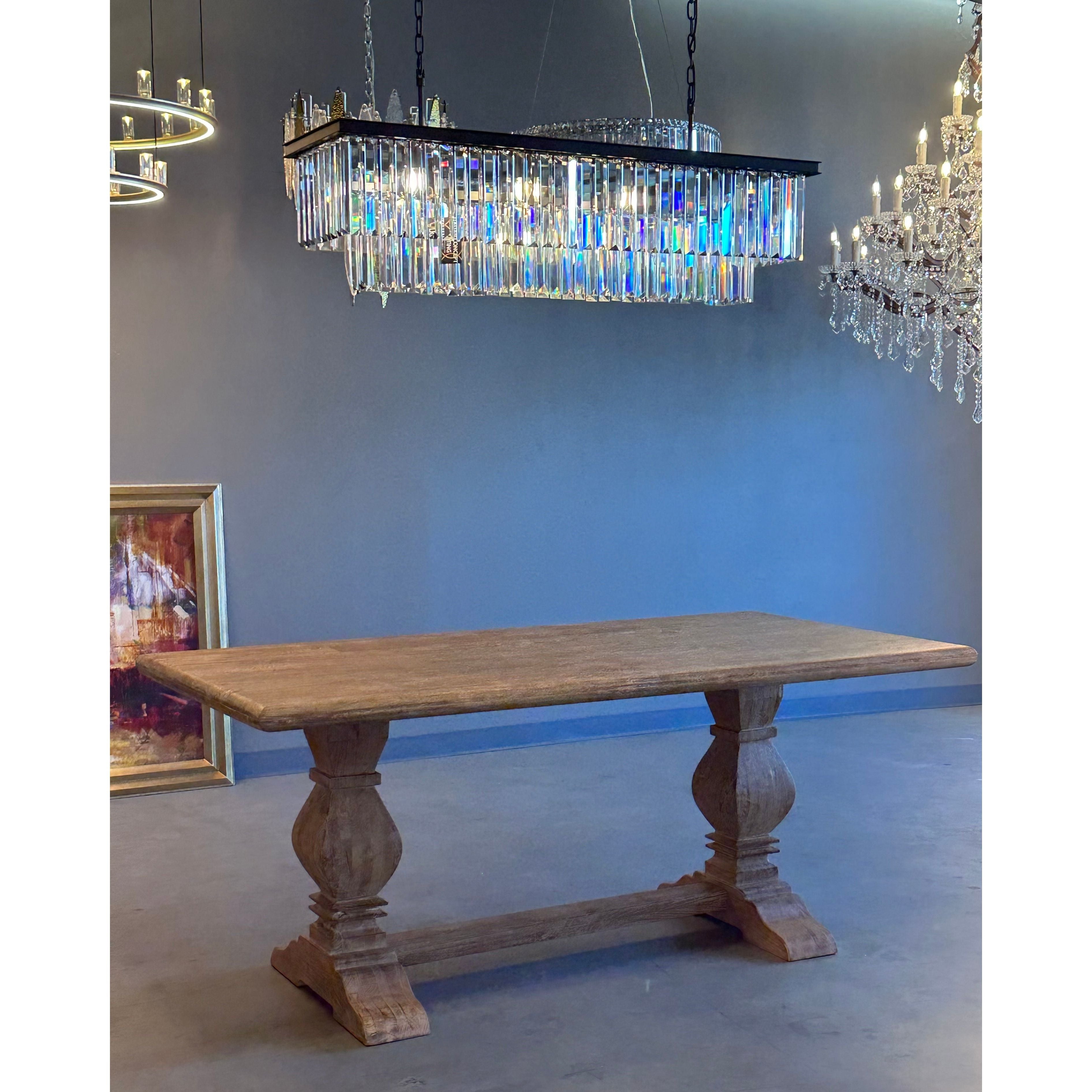 Odeon Crystal Fringe Rectangular Chandelier - Italian Concept