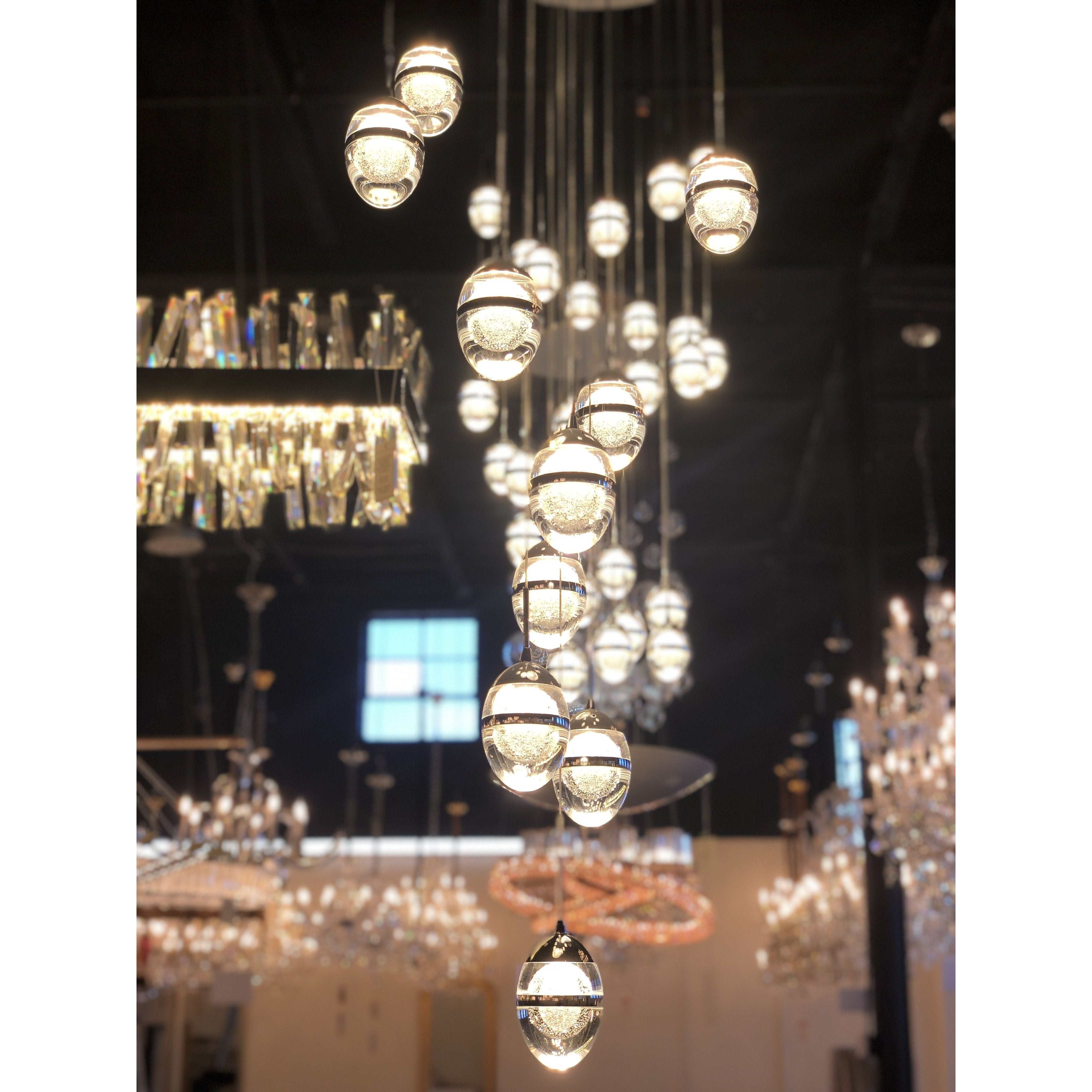 Infinity LED Glass Globe Bubble Chandelier - Italian Concept