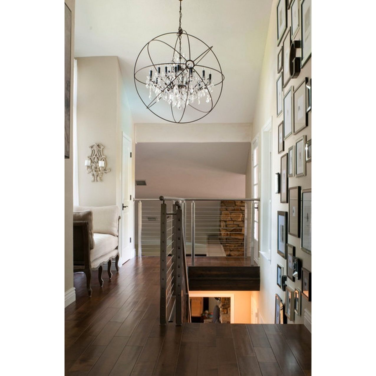 MN Iron Orb Crystal Chandelier - Italian Concept