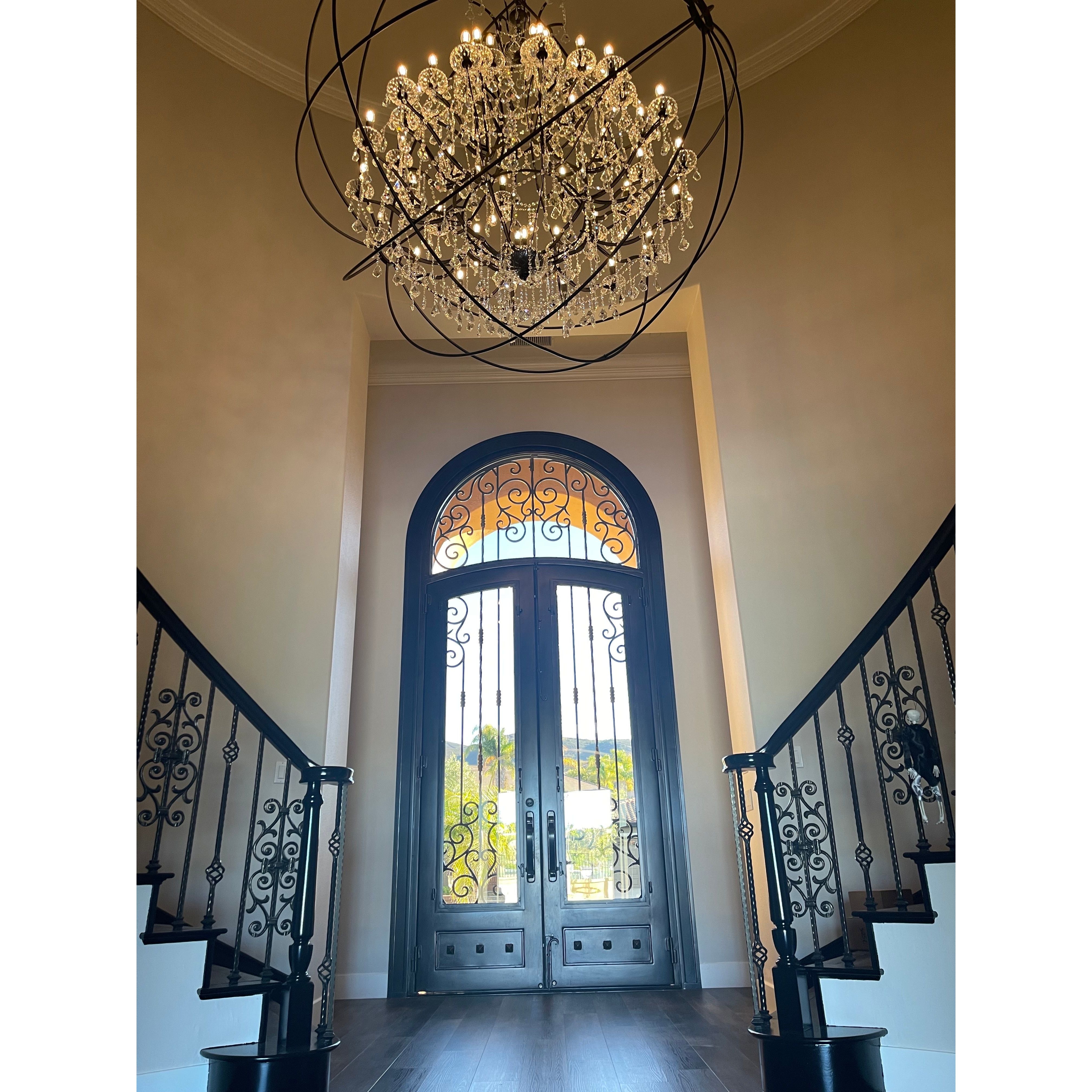 MN Iron Orb Crystal Chandelier - Italian Concept