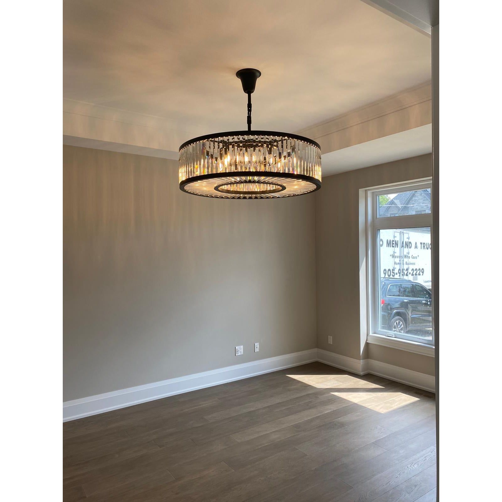 Oro Prysm Round Crystal Chandelier - Italian Concept