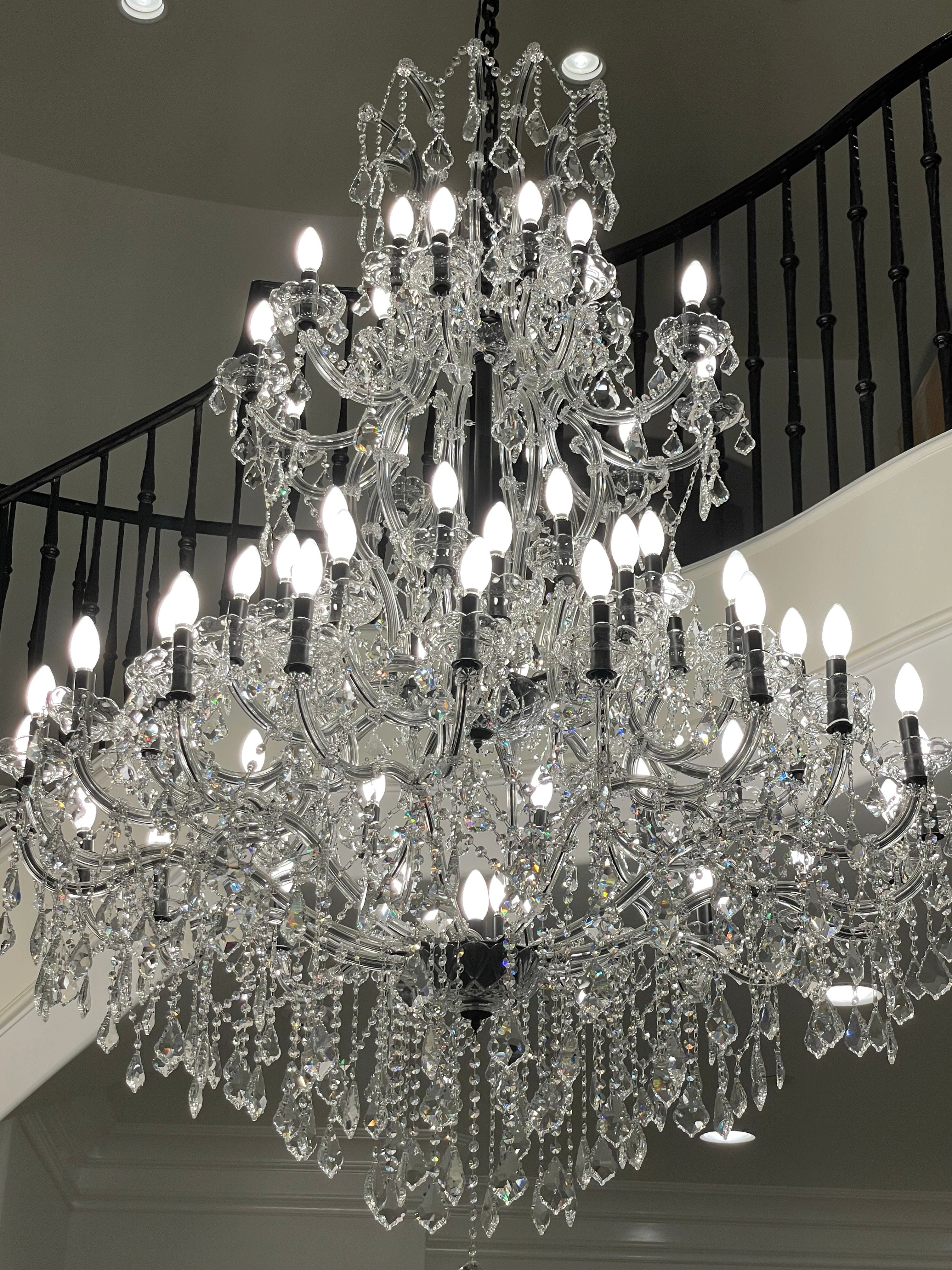 Dual Layer Foyer Maria Theresa Crystal Chandelier LT-81155