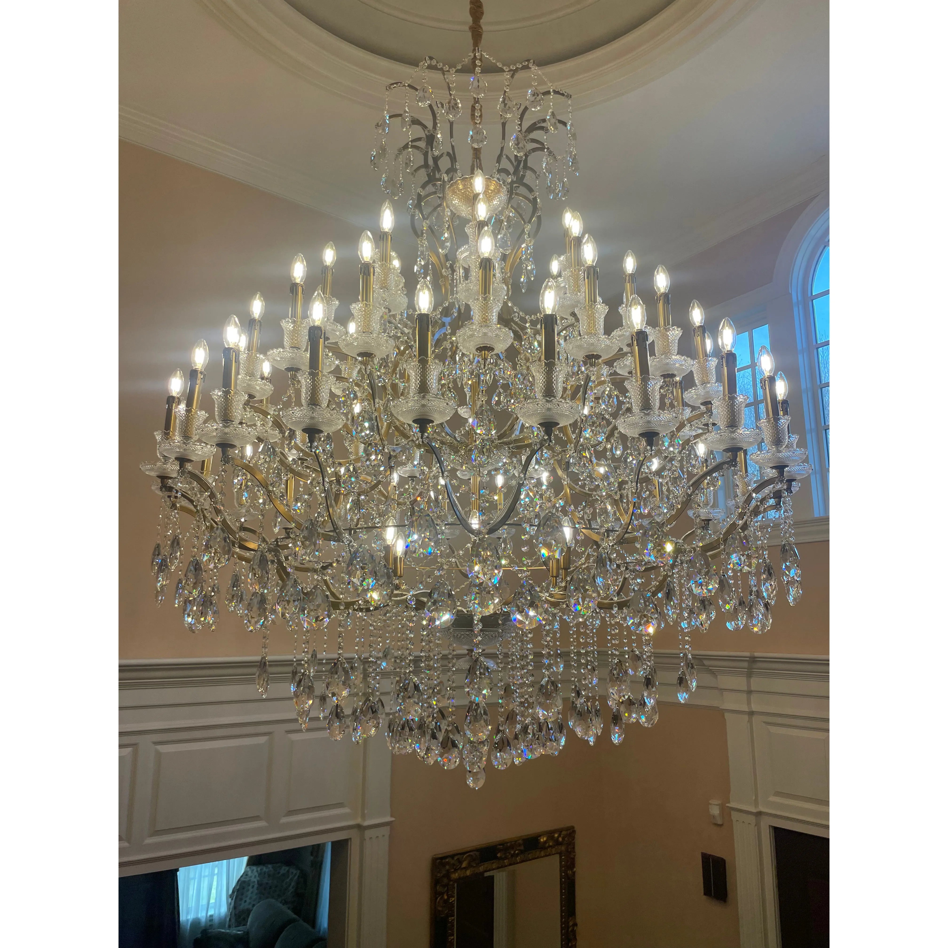 66L Rococo Foyer Classic Crystal Chandelier - Italian Concept