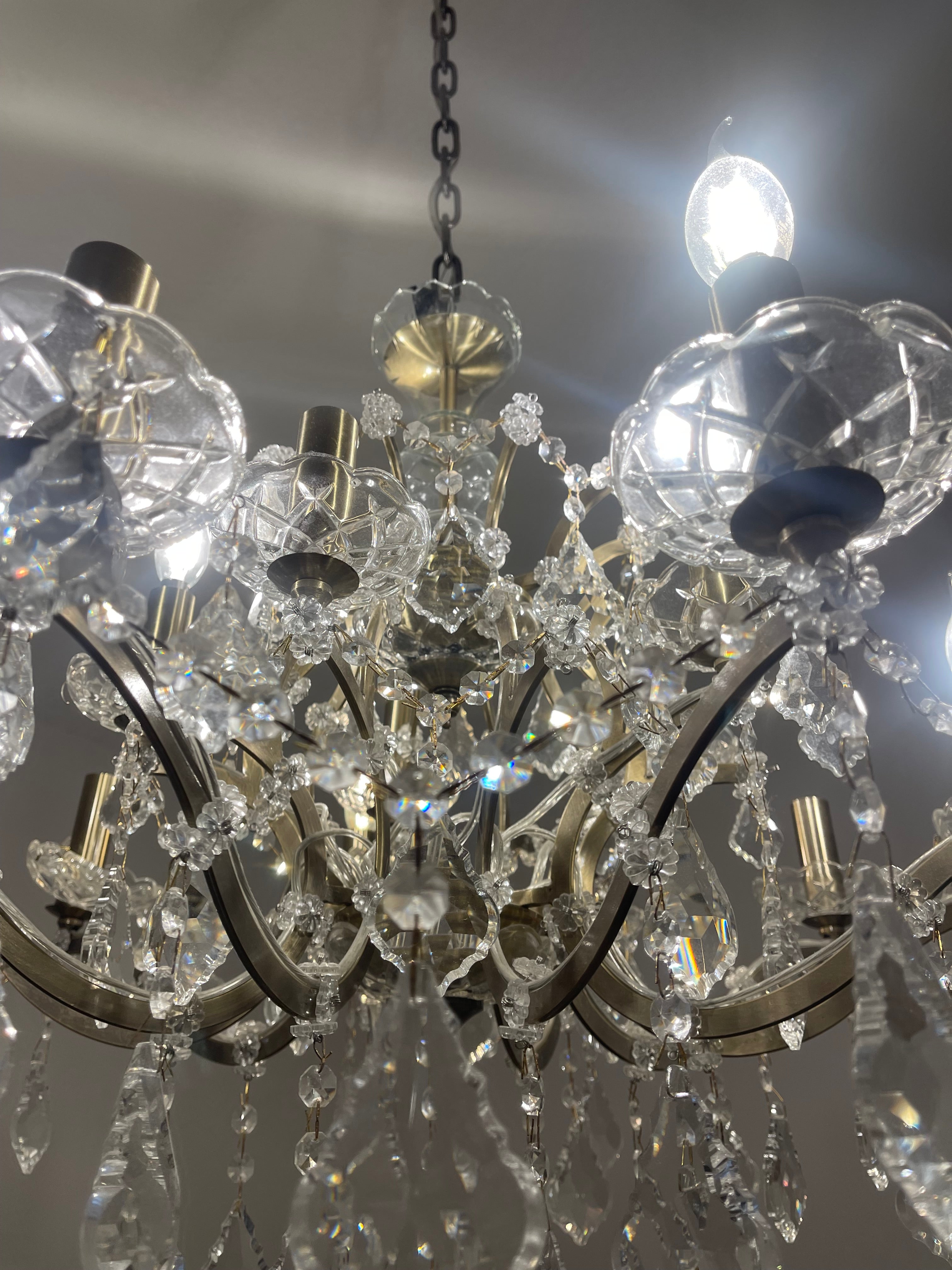 15 Light Rococo Maria Theresa Crystal Chandelier - Italian Concept