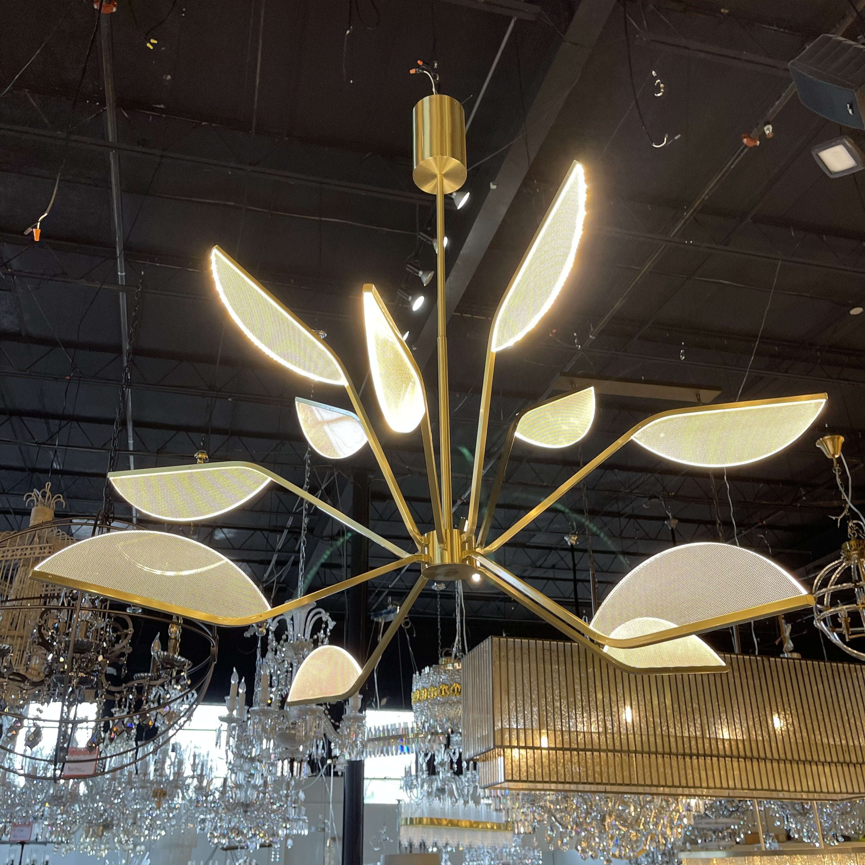 Chiari Flower Leaf LED Chandelier - Italian Concept - 
