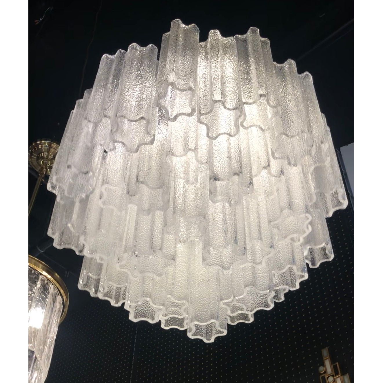 Caprice Semi-Transparent Tubular Glass Chandelier - Italian Concept