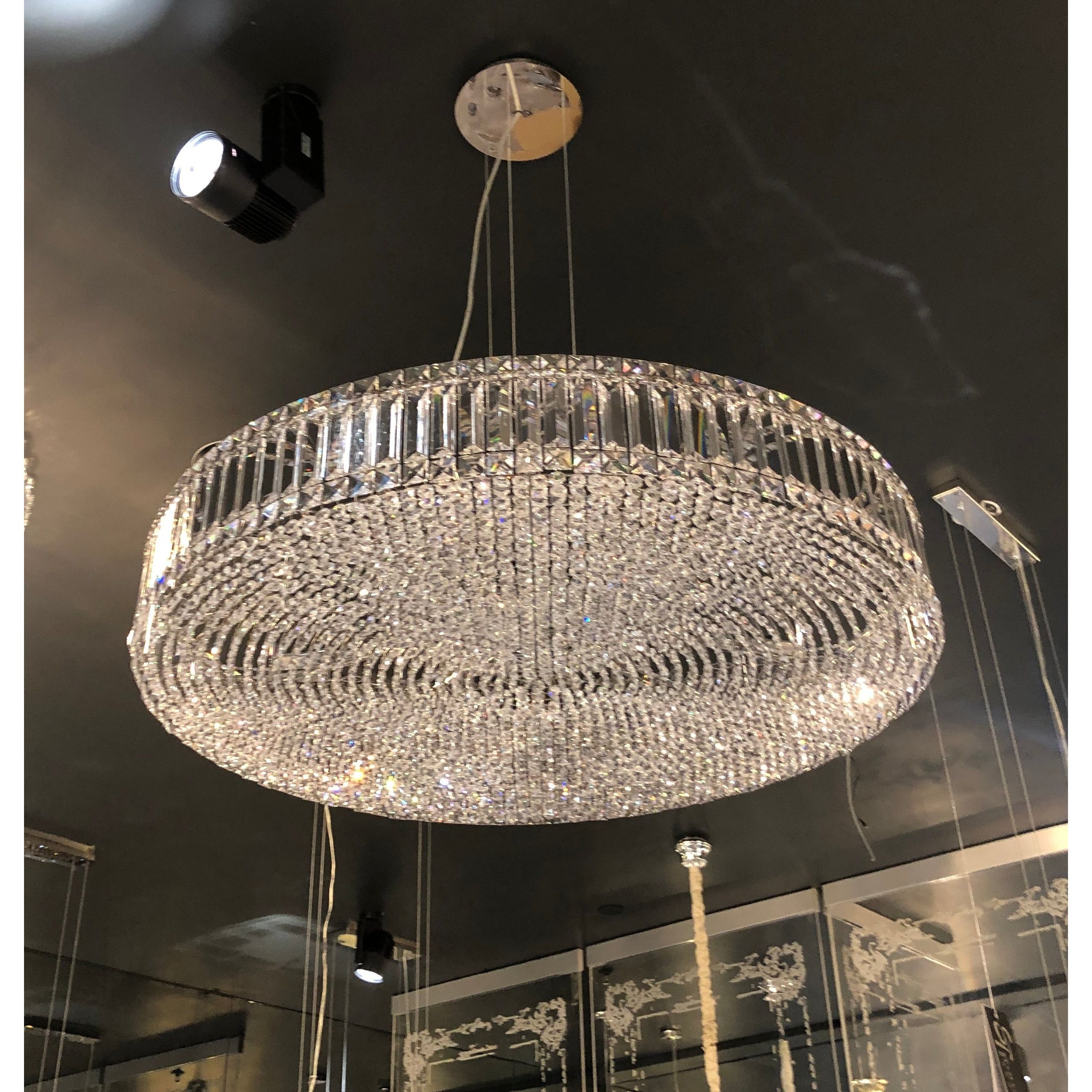 Brickell Round Crystal Ring Chandelier - Italian Concept