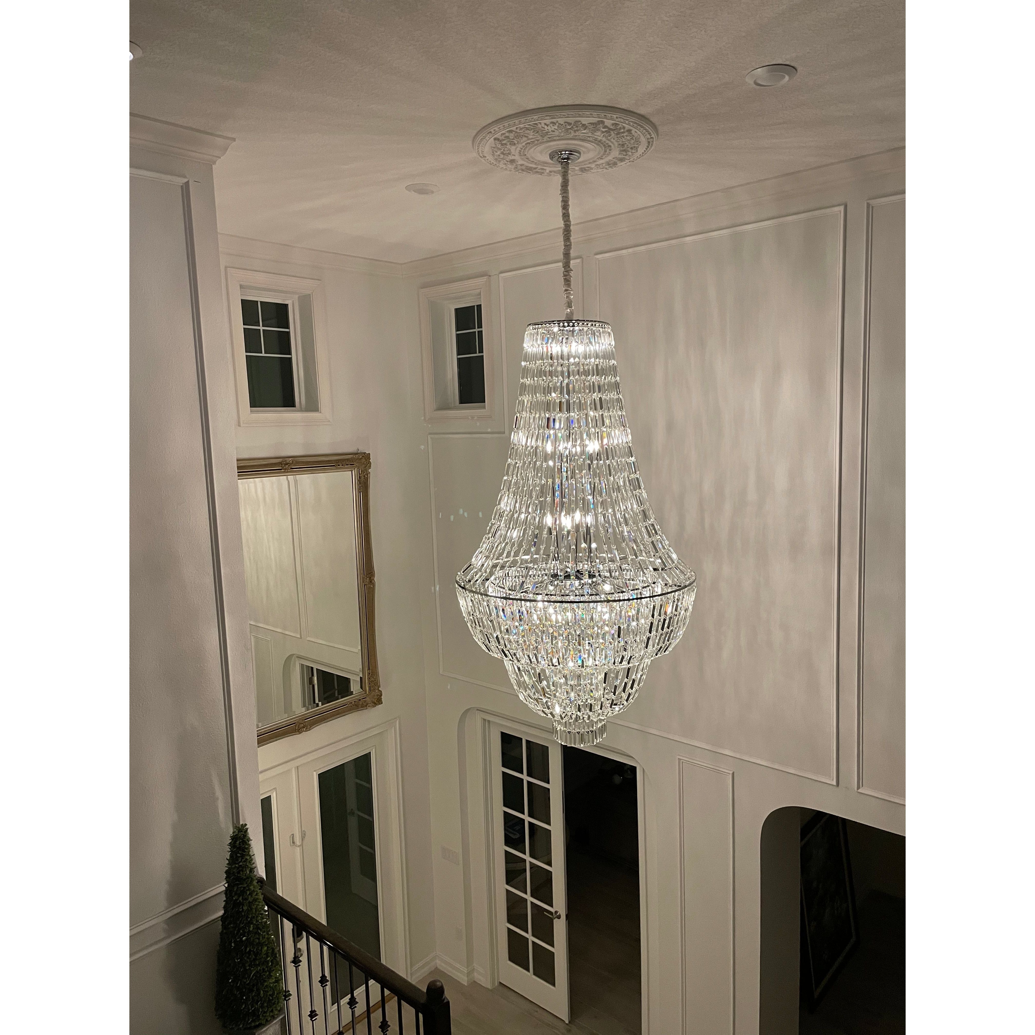 Andreas Empire Crystal Prysm Chandelier - Italian Concept - 