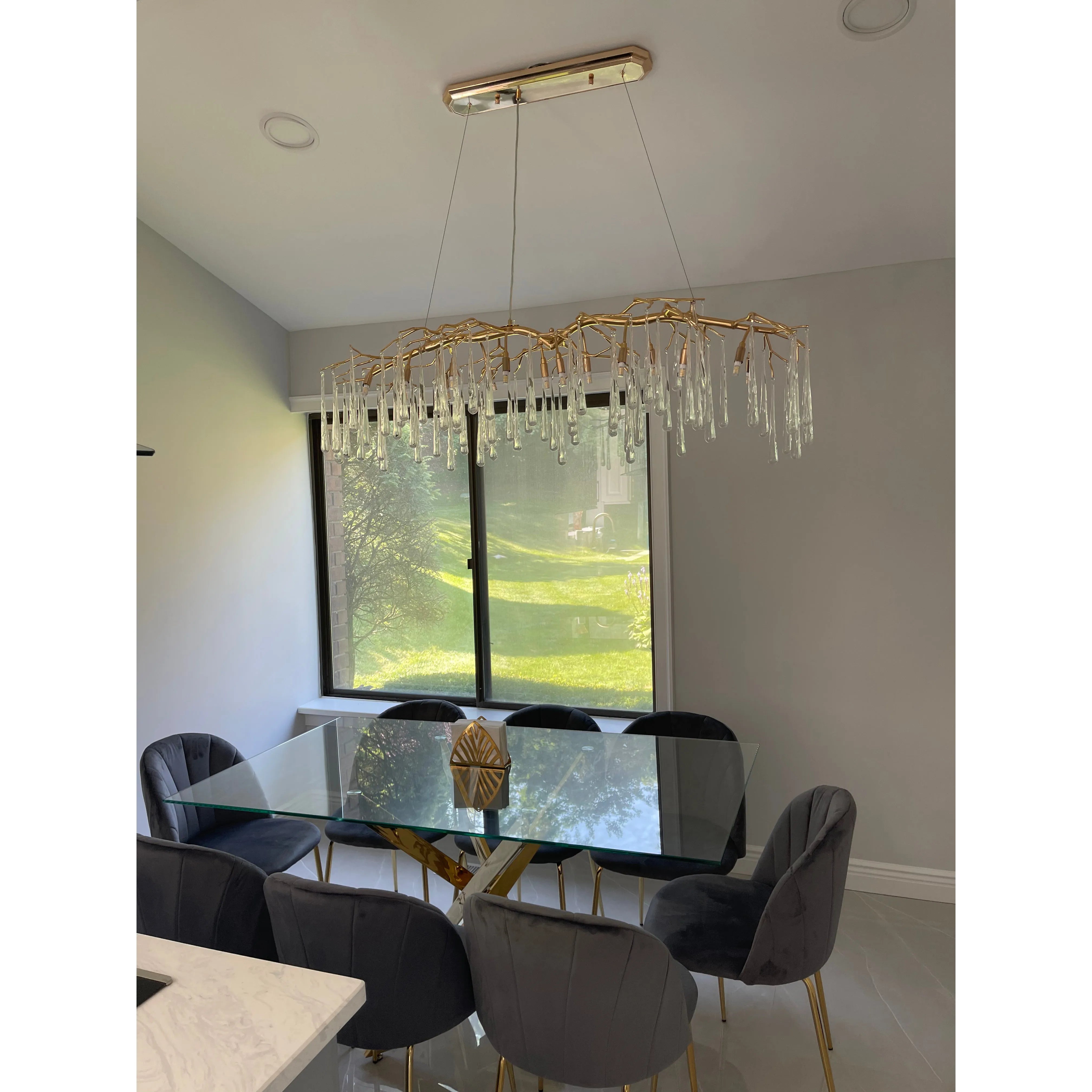 Livio Linear Organic Branching  Chandelier - Italian Concept