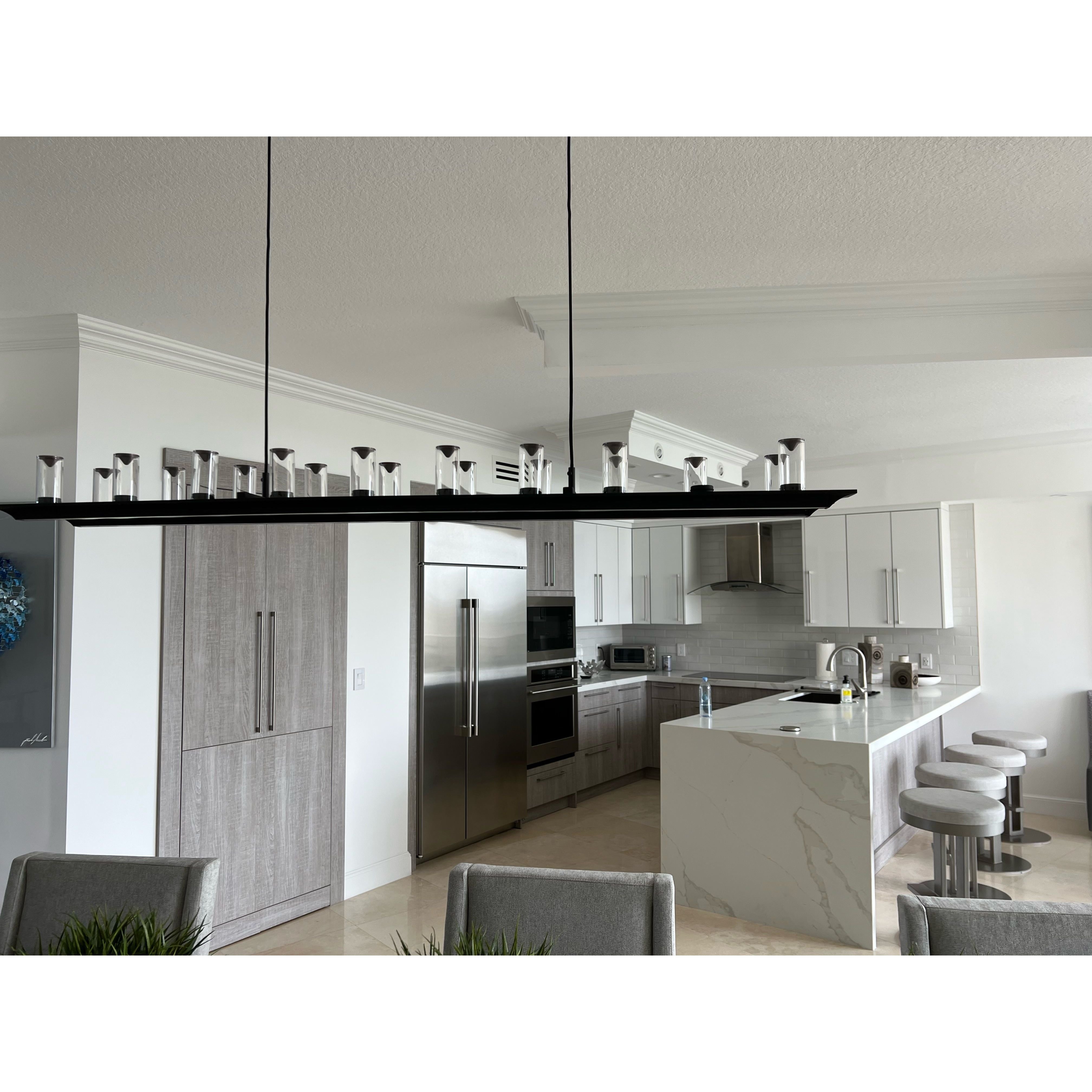 Aprilia Linear LED Chandelier - Italian Concept - 