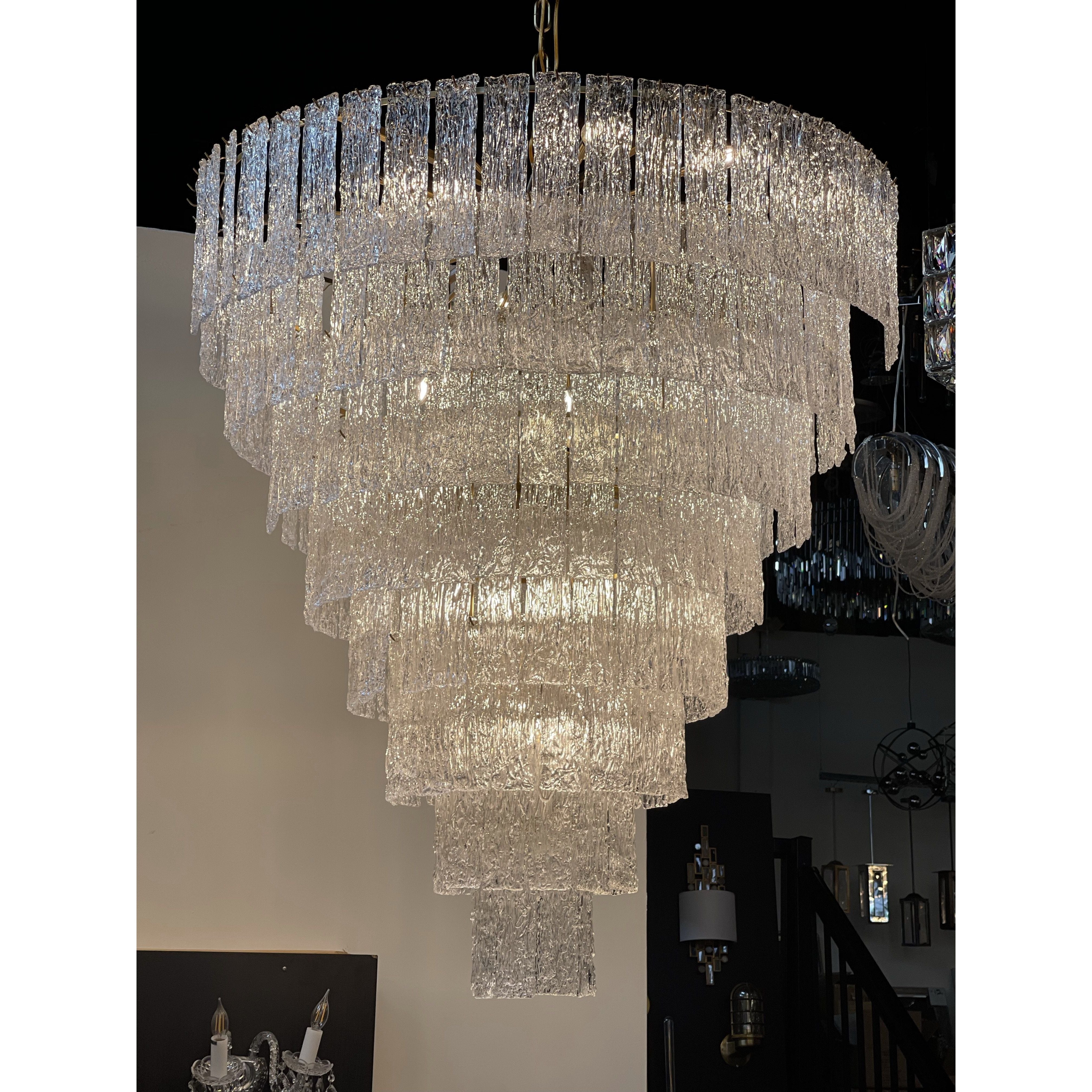 Giovanni Round Tiered Murano Glass Chandelier - Italian Concept