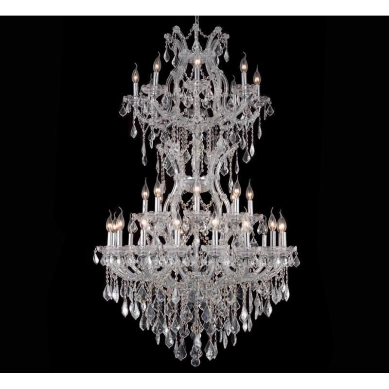 Matte Black Foyer Maria Theresa Crystal Chandelier LT-81155 - Italian Concept