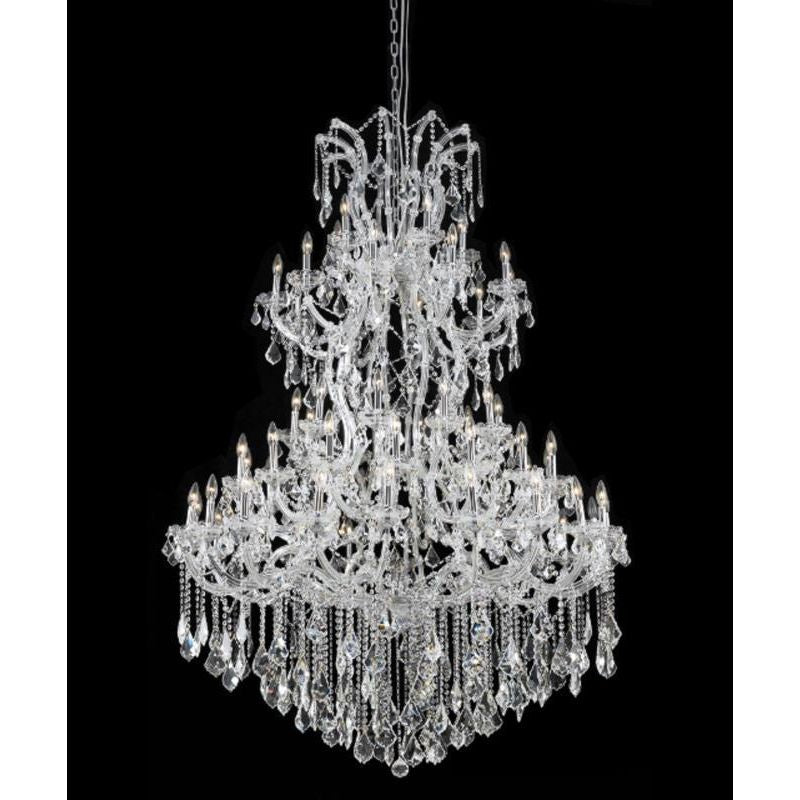 Matte Black Foyer Maria Theresa Crystal Chandelier LT-81155 - Italian Concept