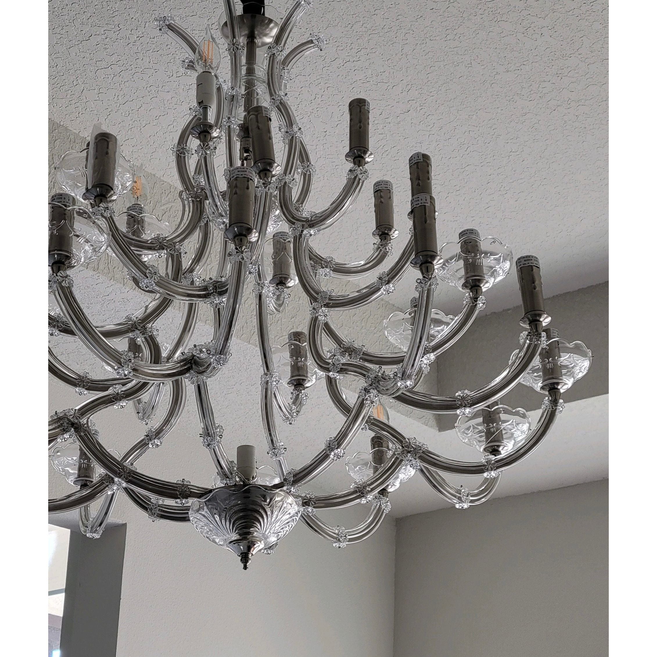 Leyla Maria Theresa 28 Light Crystal Chandelier - Italian Concept