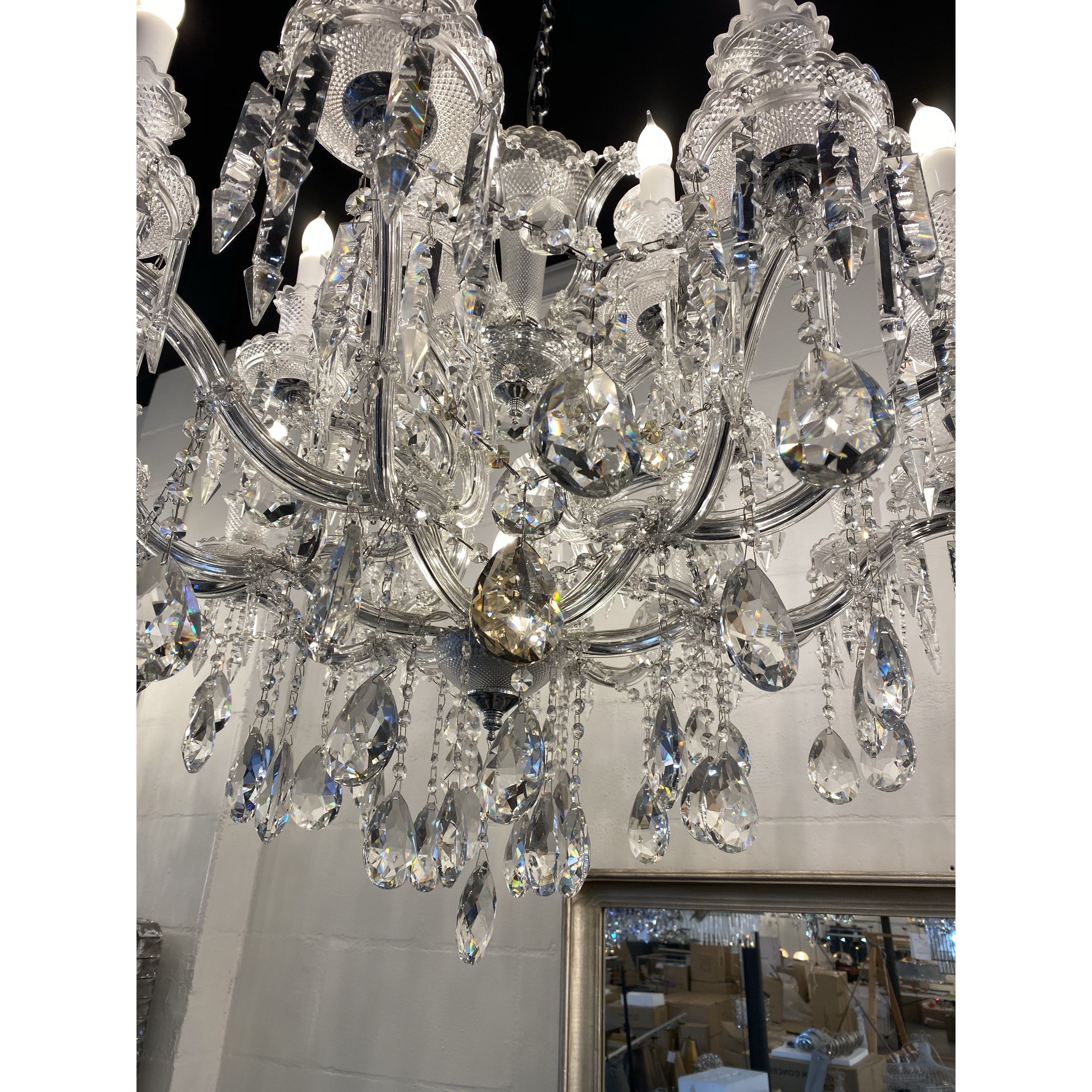 Toussaint Maria Theresa 39" Wide 19L Crystal Chandelier - Italian Concept