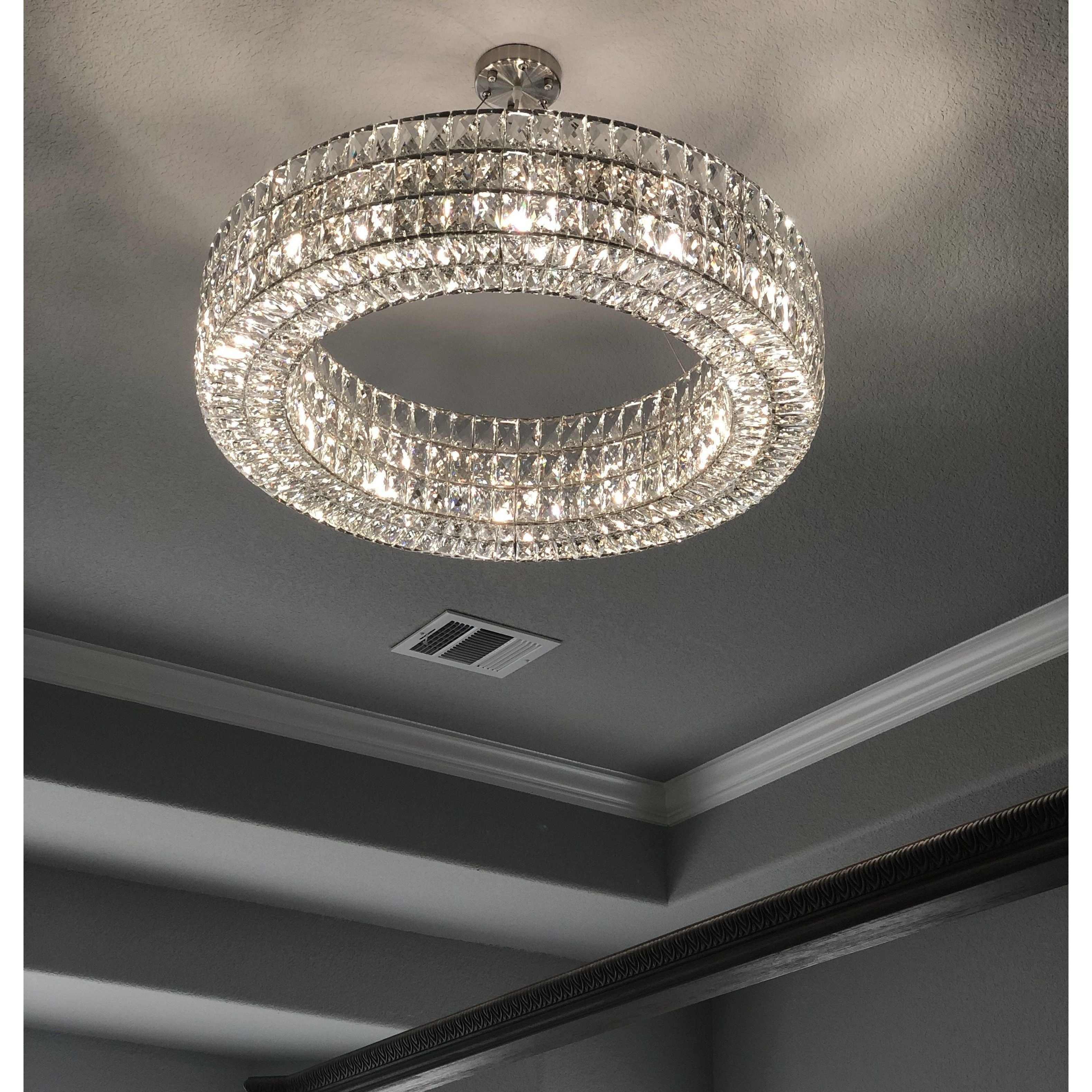 Mia Round Crystal Ring Chandelier - Italian Concept