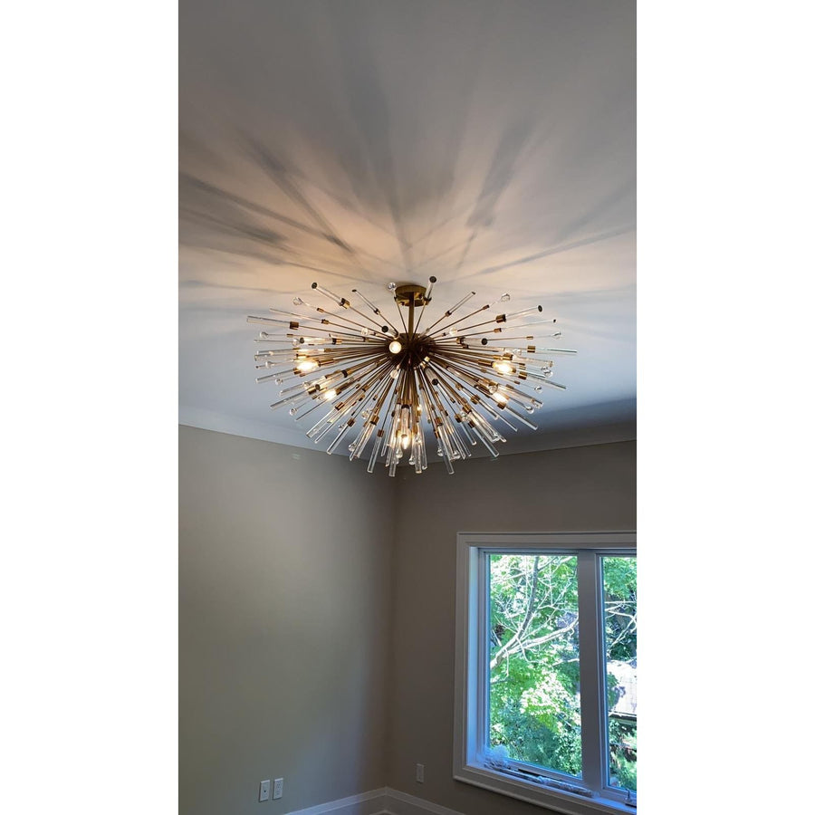 Aisar Sputnik Flushmount Starburst Chandelier - Italian Concept - 