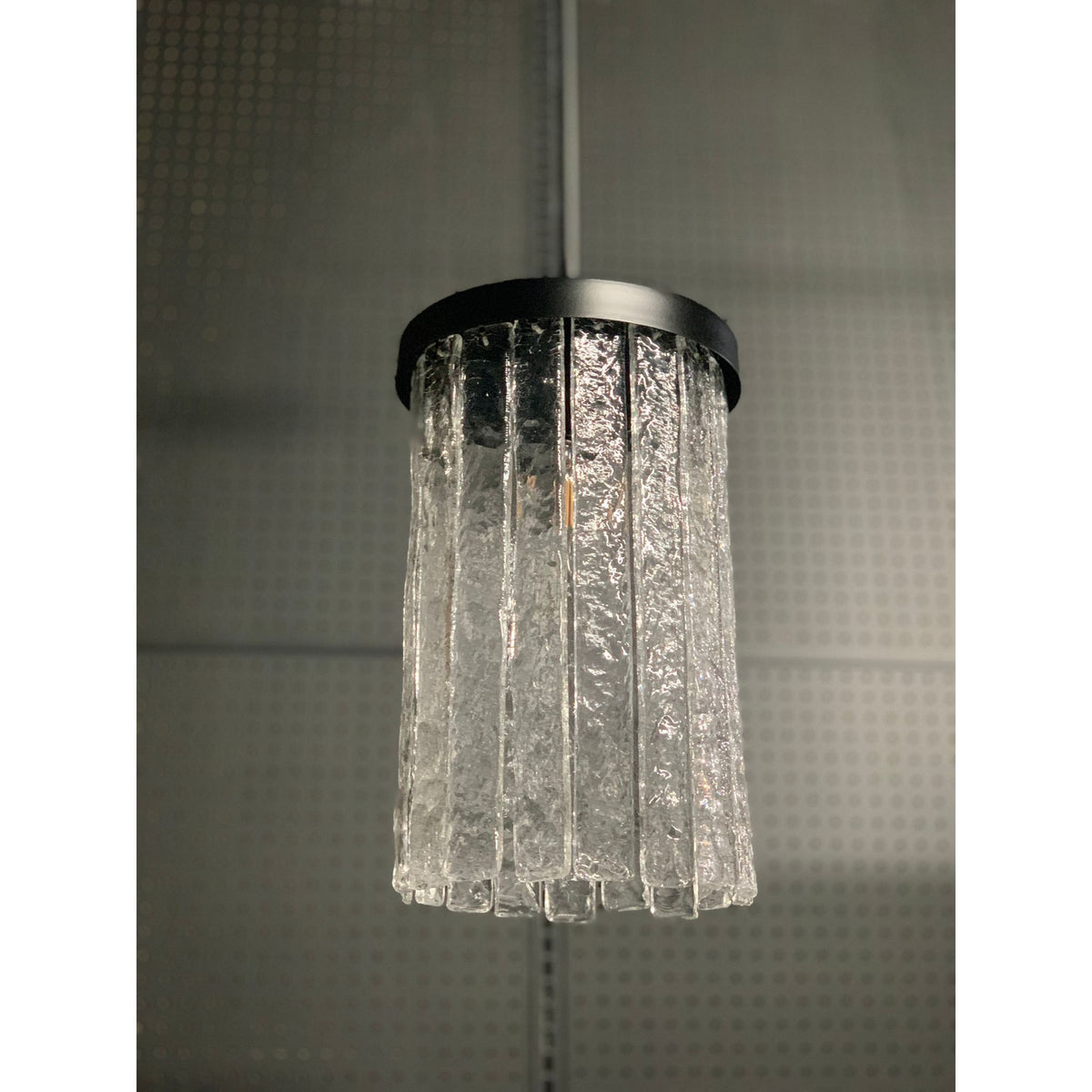 Image showcasing Seline Textured Glass Kitchen Island Pendant Light