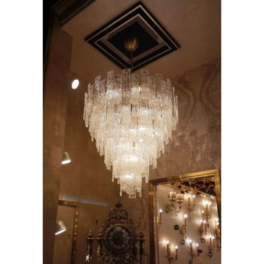 Giovanni Cascade Tiered Murano Glass Chandelier - Italian Concept