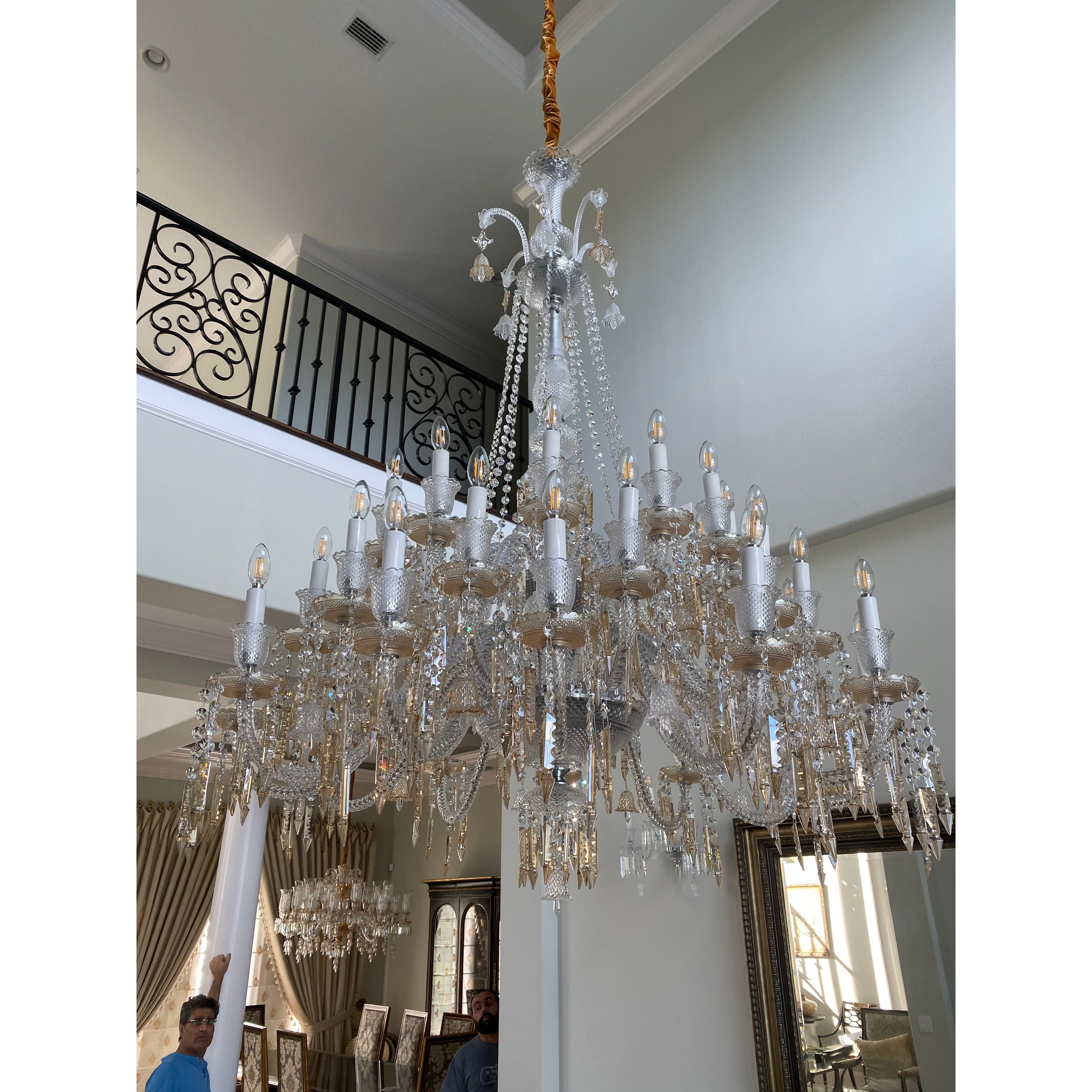 36 Light Antoinette Crystal Chandelier - Italian Concept - 