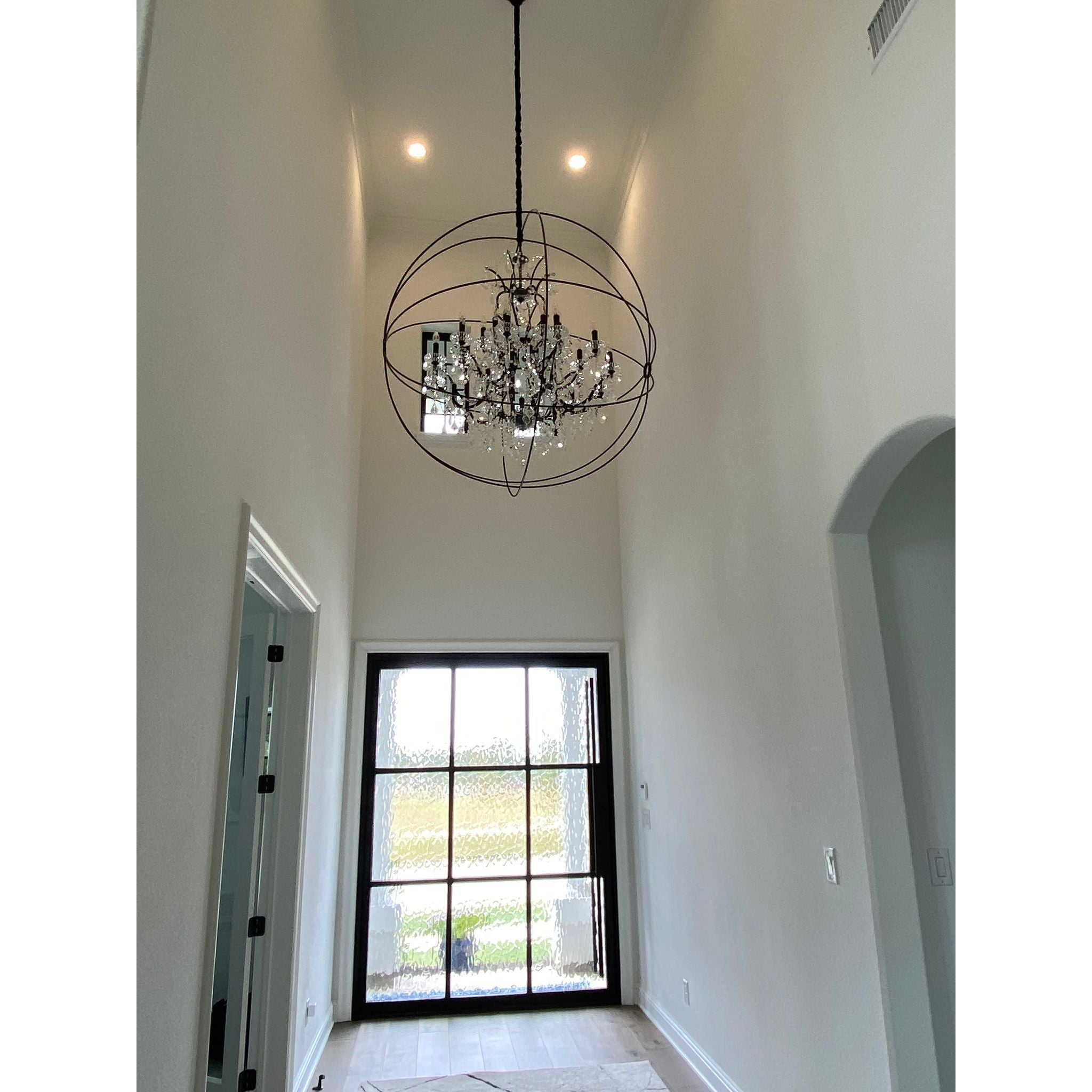 MN Iron Orb Crystal Chandelier - Italian Concept