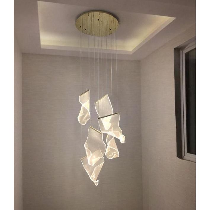 Axien Paper LED Foyer Pendant Light - Italian Concept - 