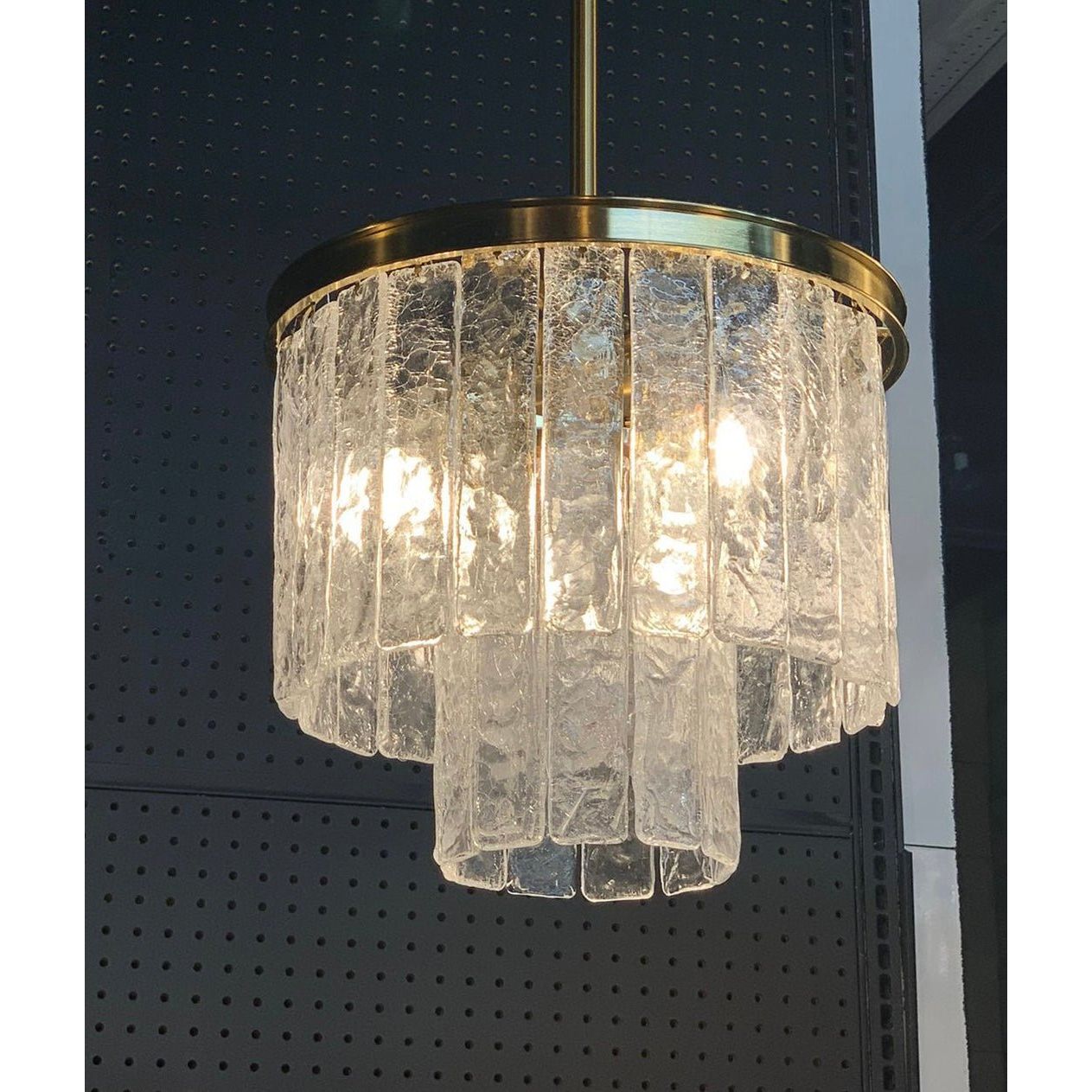 Seline Textured Glass Kitchen Island Pendant Light - Italian Concept