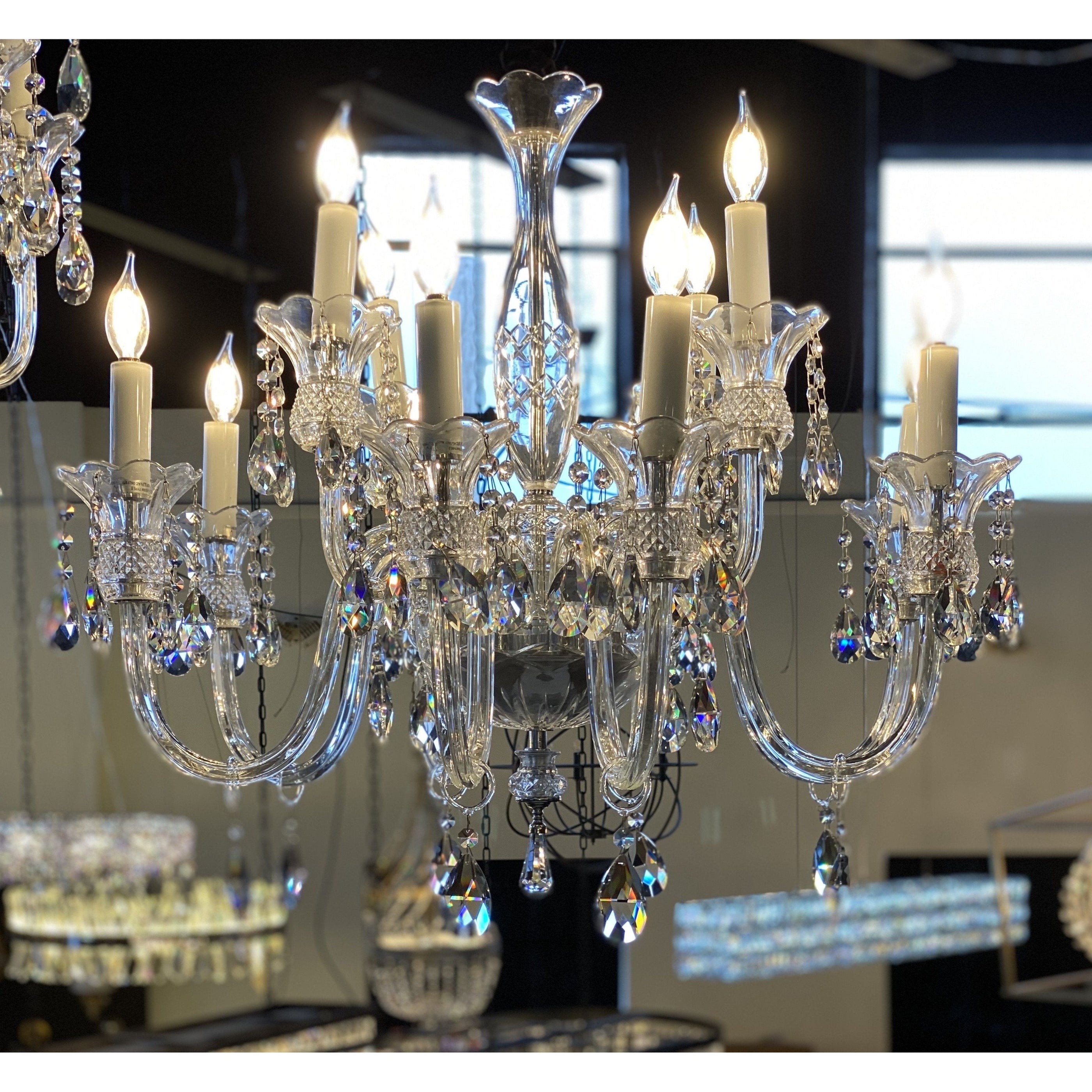 La Scala 15 Light 120V Chandelier in Antique Silver with Clear Radiance Crystal main image 0