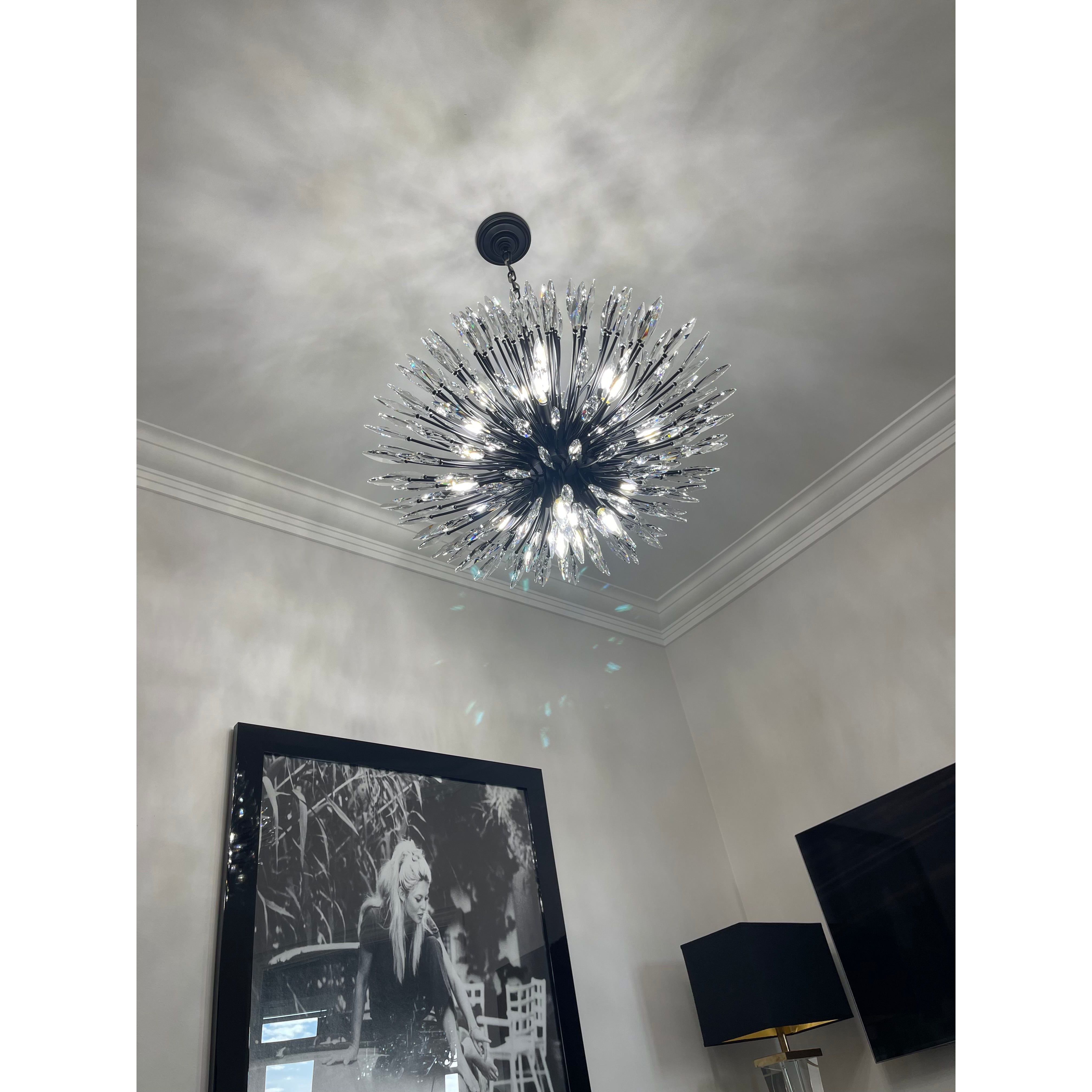 Lily Starburst Crystal Sputnik Chandelier - Italian Concept