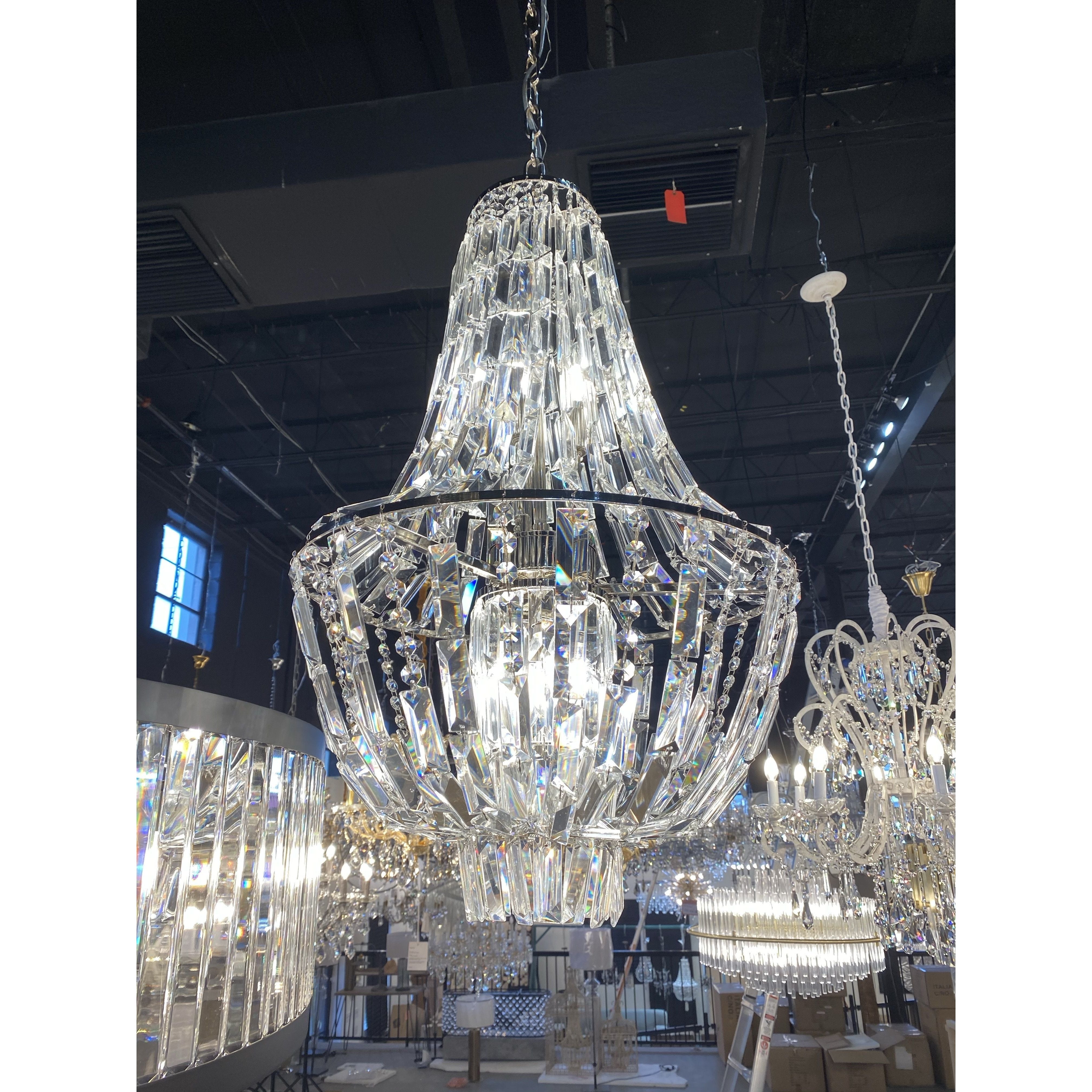 Andreas Empire Crystal Prysm Chandelier - Italian Concept - 